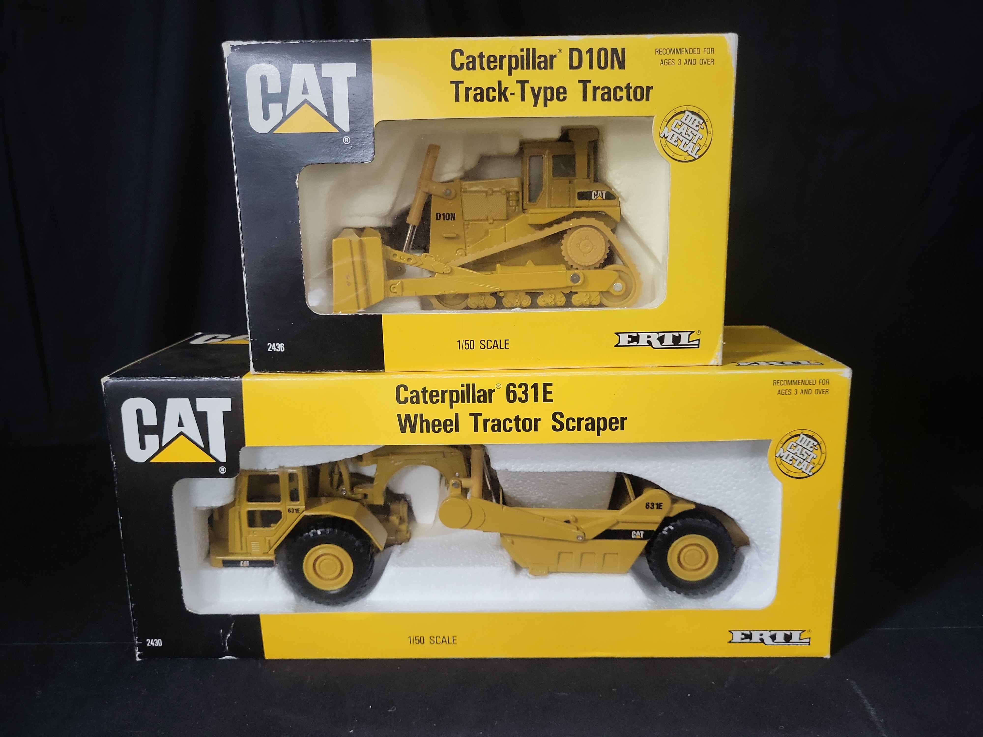 I03605 | A Pair of ERTL Caterpillar 1/50 Scale Construction Model Replicas