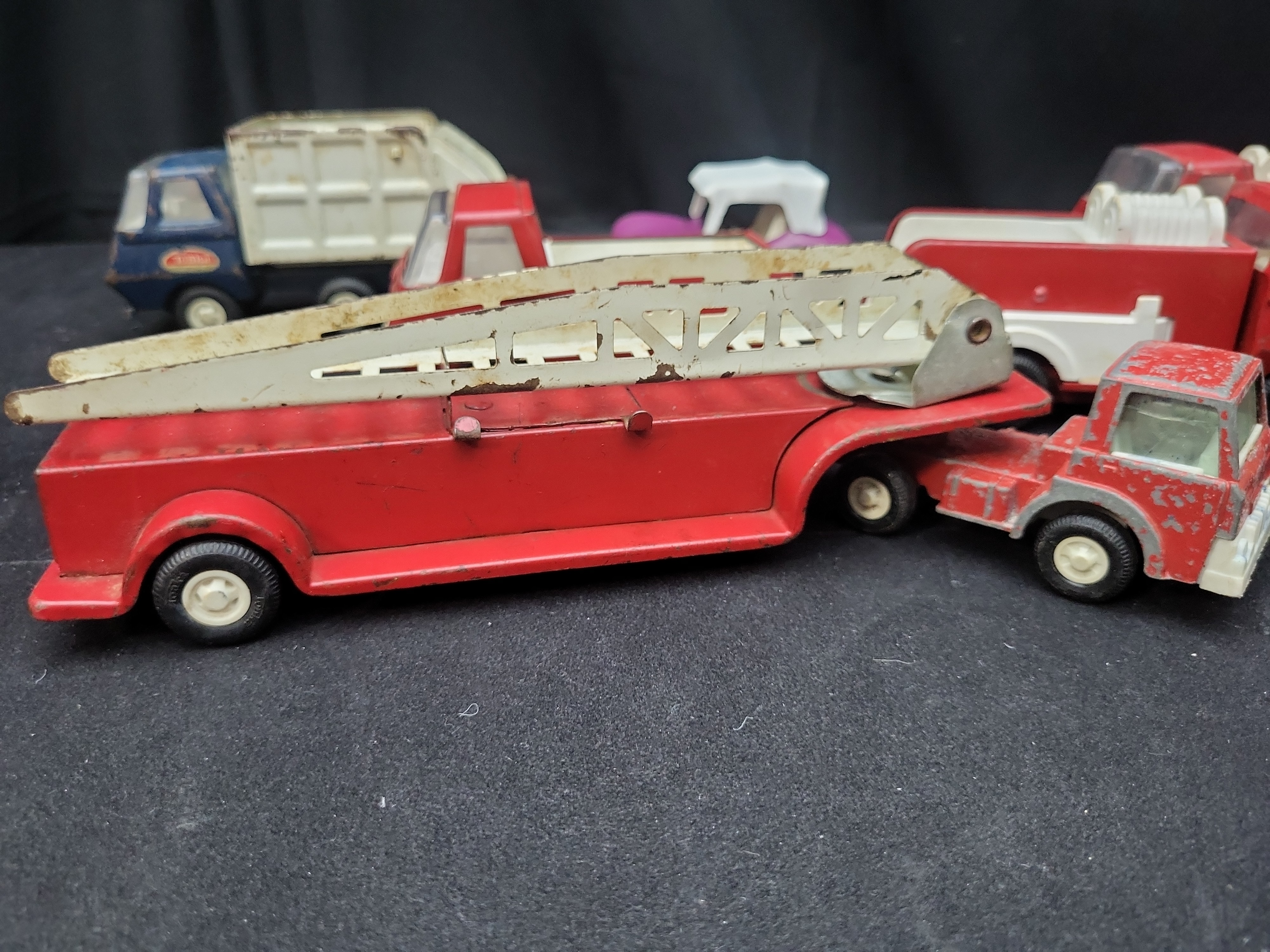 I03607 | A Collection of Vintage Tiny Tonka Pressed Steel Toy Vehicles