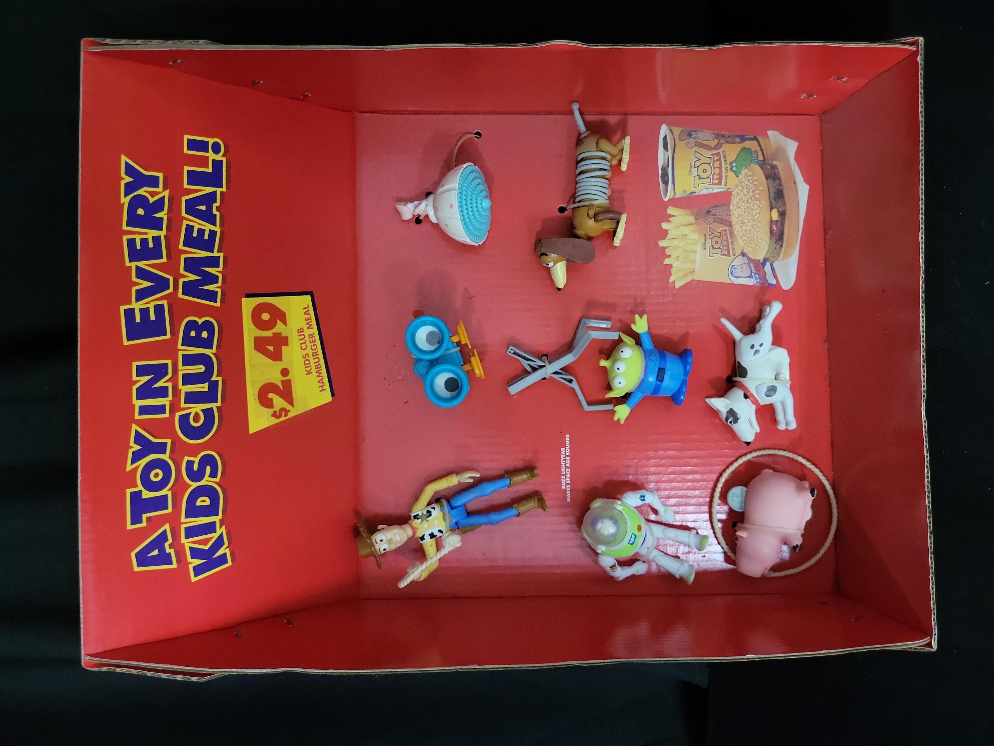 I03181 | Burger King Disney Pixar Toy Story Kids Club Meal Promotional Store Toy Display