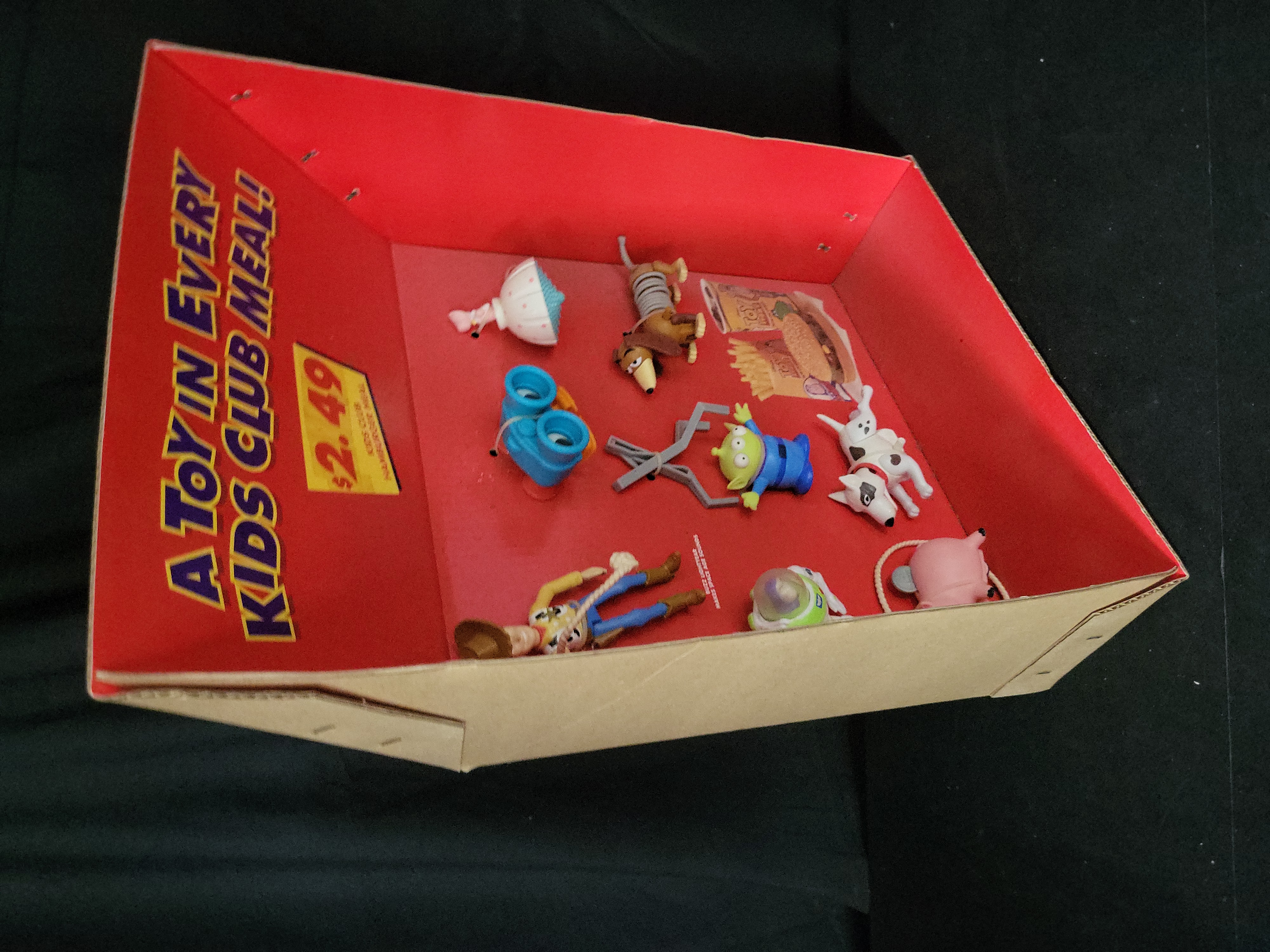 I03181 | Burger King Disney Pixar Toy Story Kids Club Meal Promotional Store Toy Display