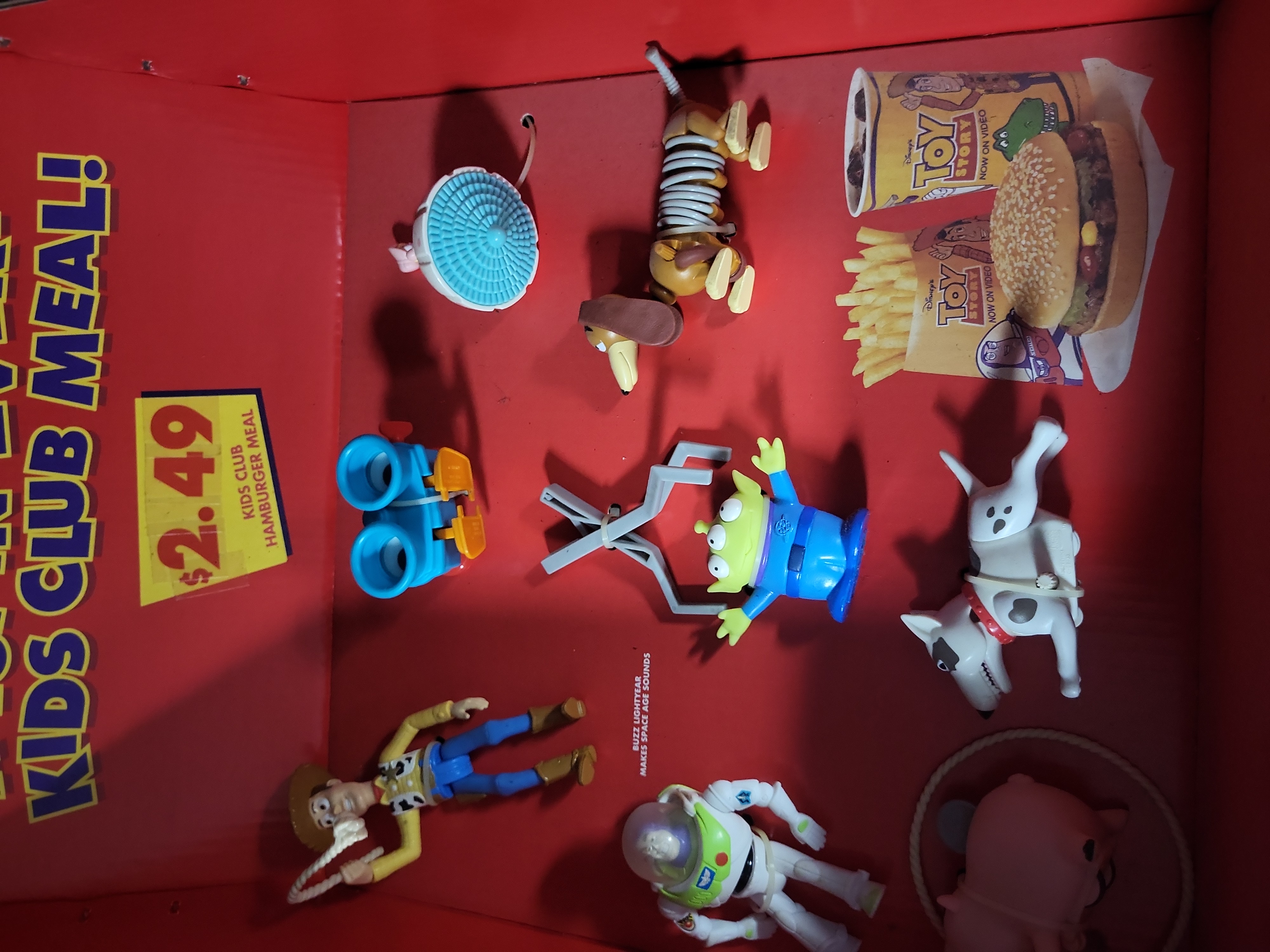 I03181 | Burger King Disney Pixar Toy Story Kids Club Meal Promotional Store Toy Display