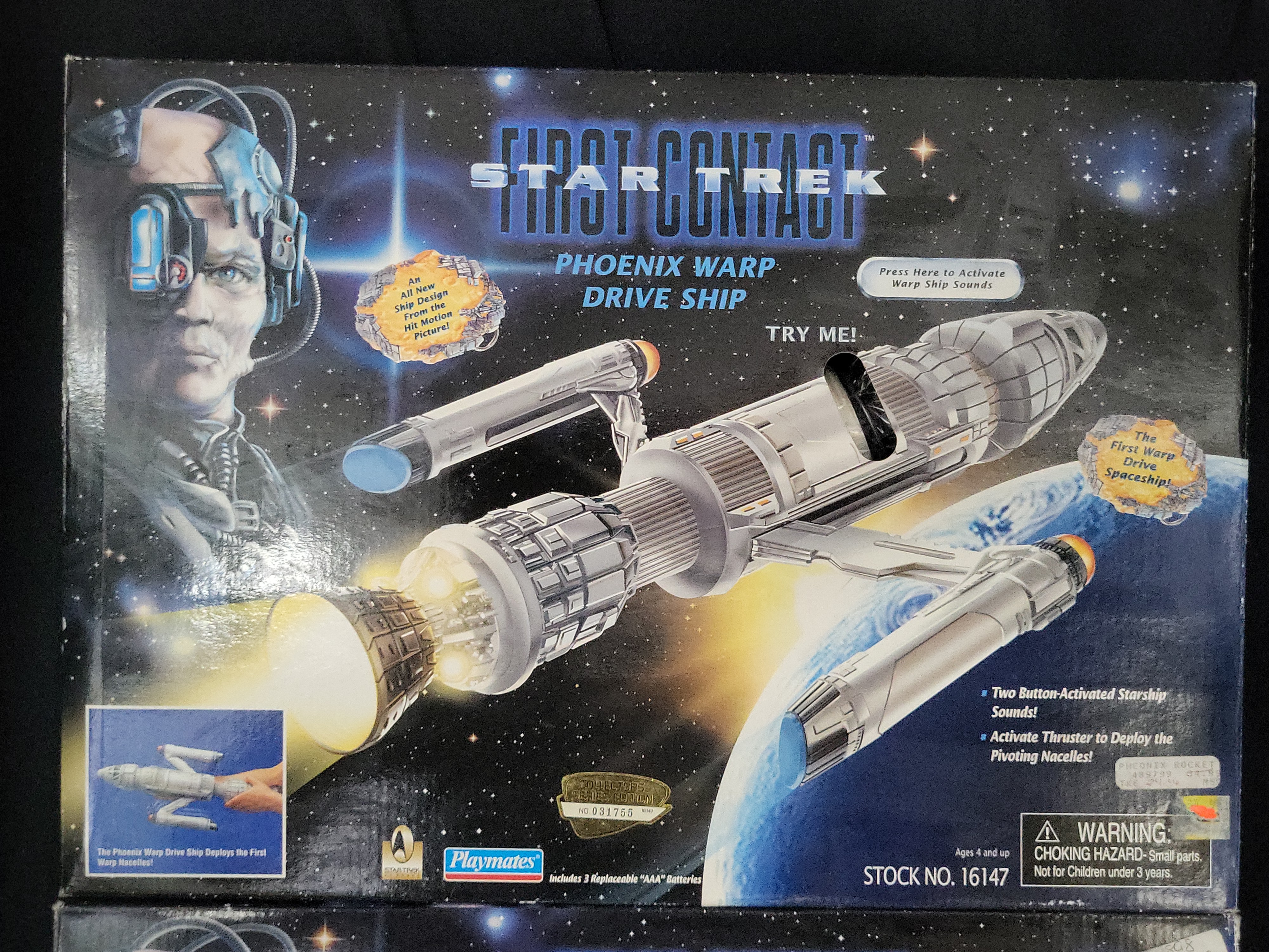 I03527 | Two Playmates Star Trek First Contact Electronic Starships in Original Boxes