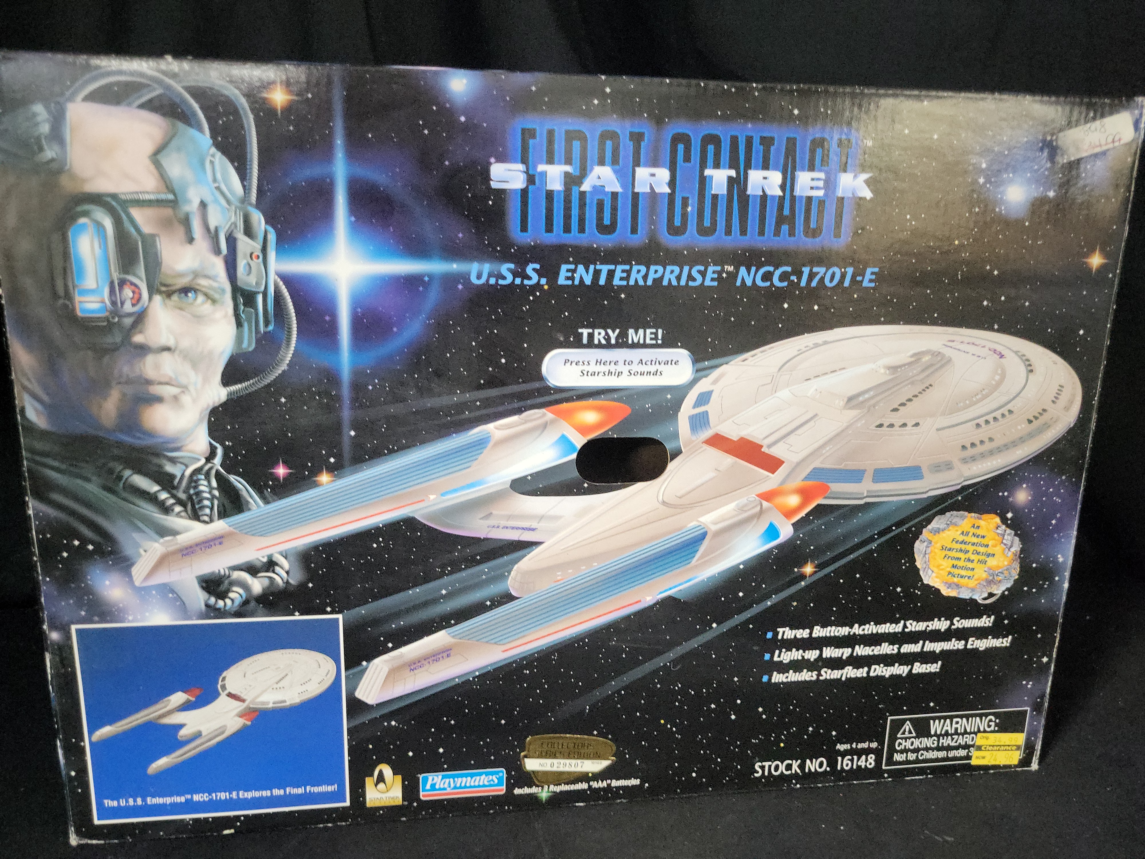 I03527 | Two Playmates Star Trek First Contact Electronic Starships in Original Boxes