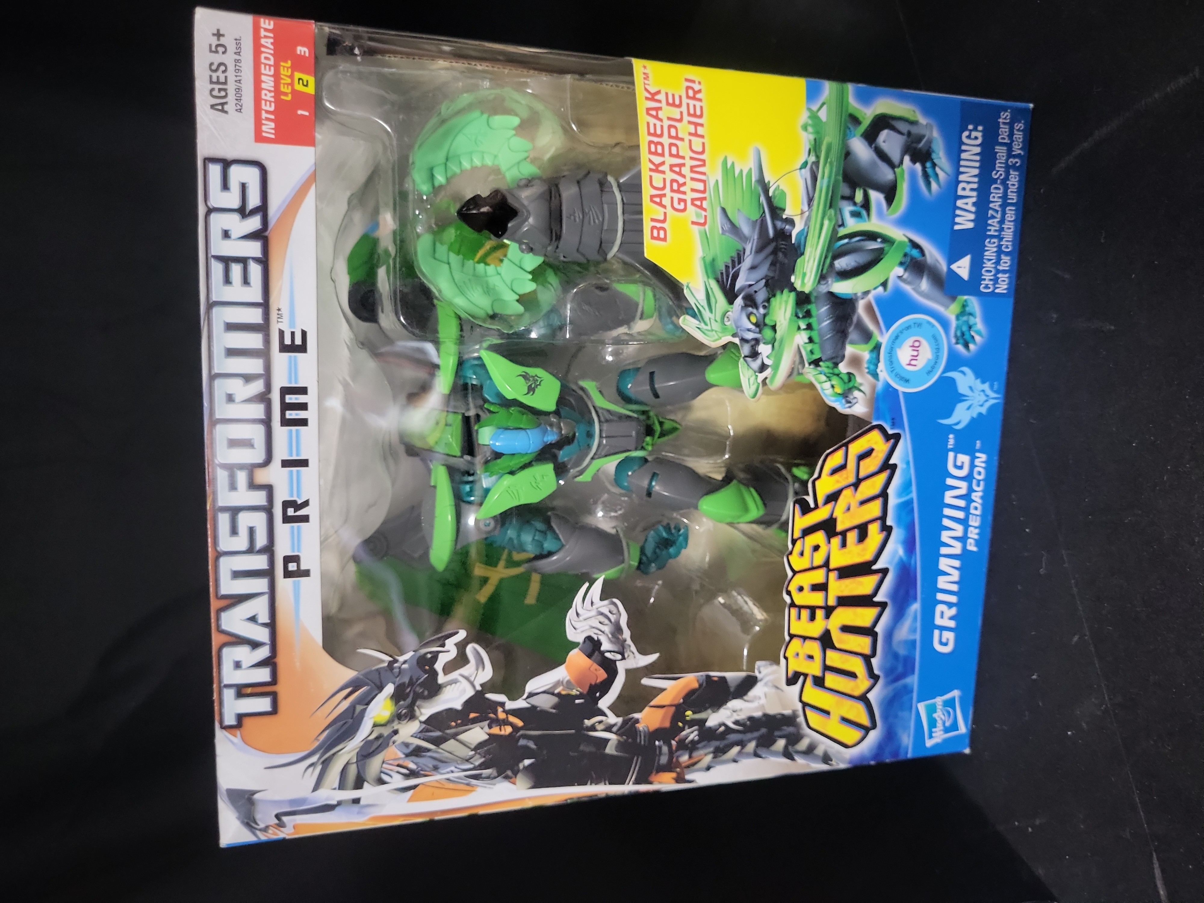I03542 | A Pair of Hasbro Transformers Prime Beast Hunters Voyager Class Action Figures