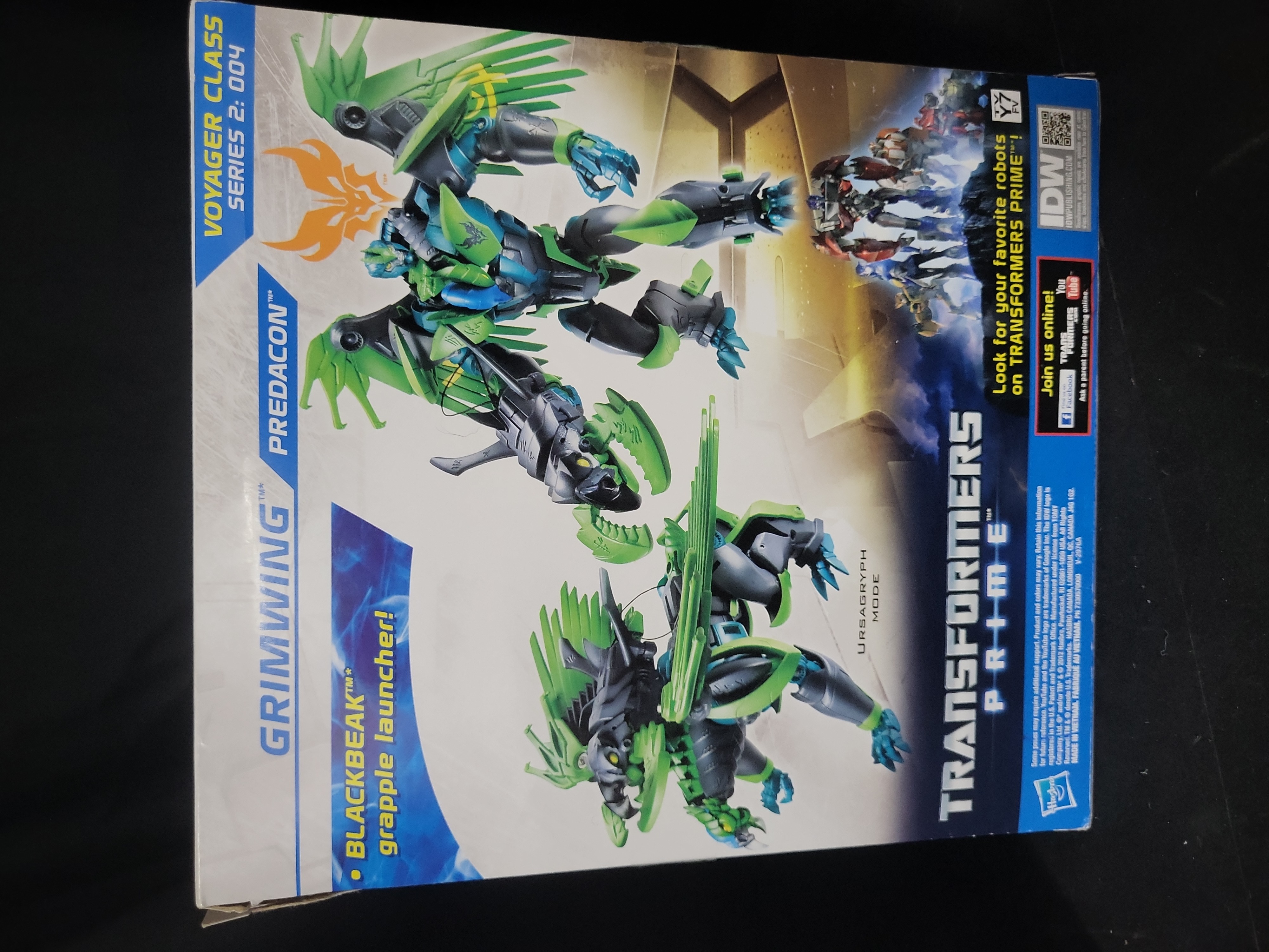 I03542 | A Pair of Hasbro Transformers Prime Beast Hunters Voyager Class Action Figures