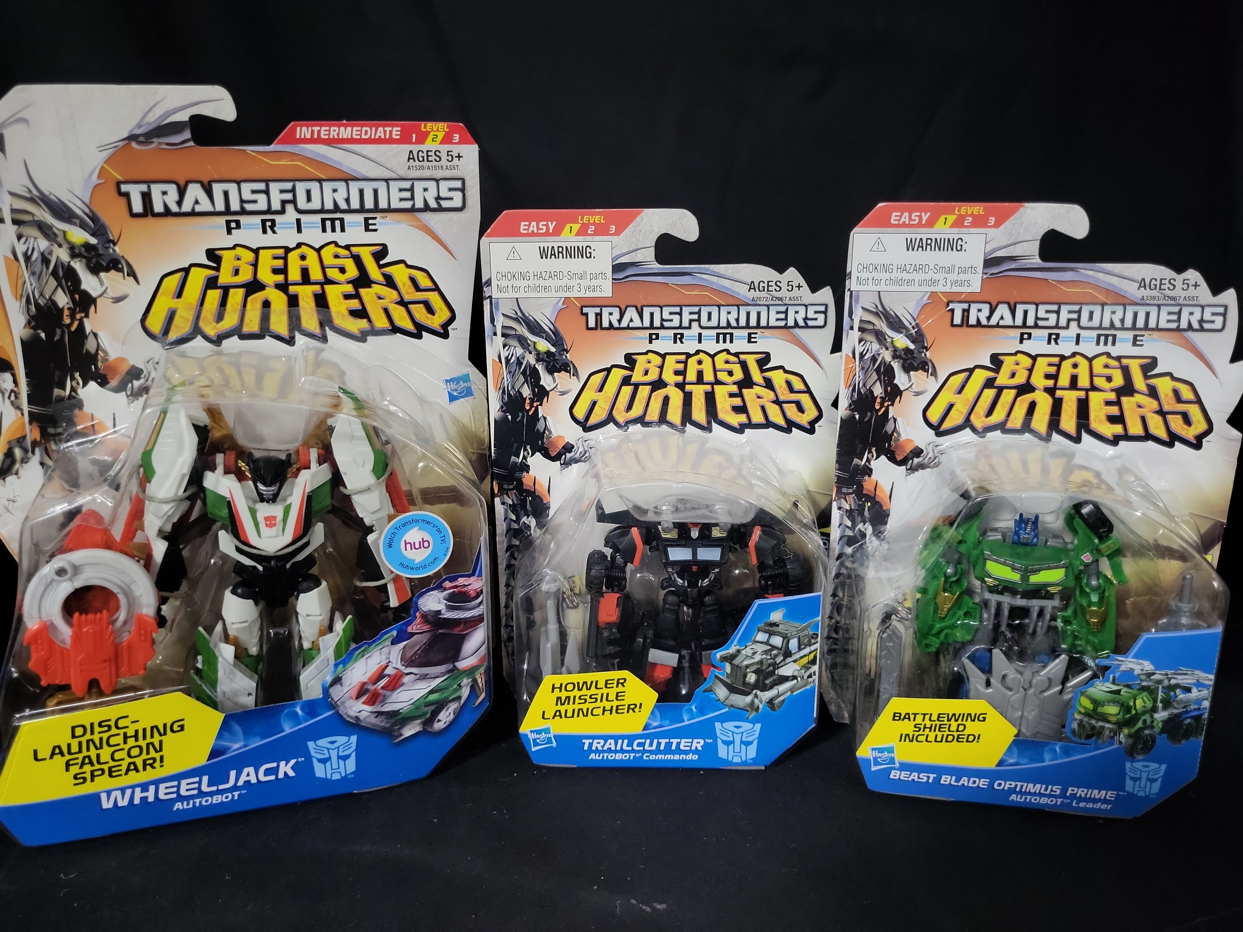 I03549 | Five Transformers Prime Beast Hunters Action Figures by Hasbro
