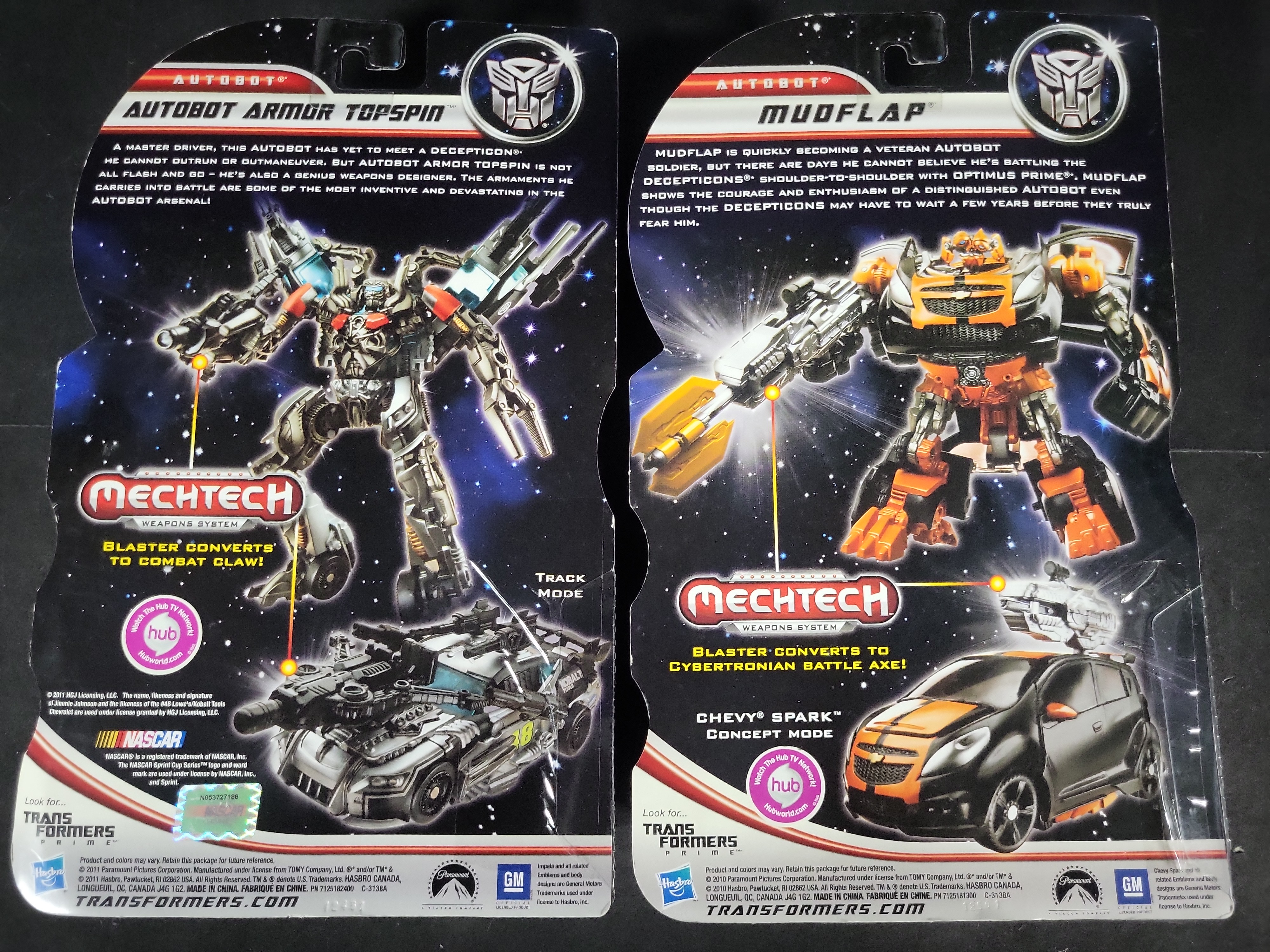 I03525 | A Collection of Four Hasbro Transformers Dark of the Moon Action Figures in Original Packaging