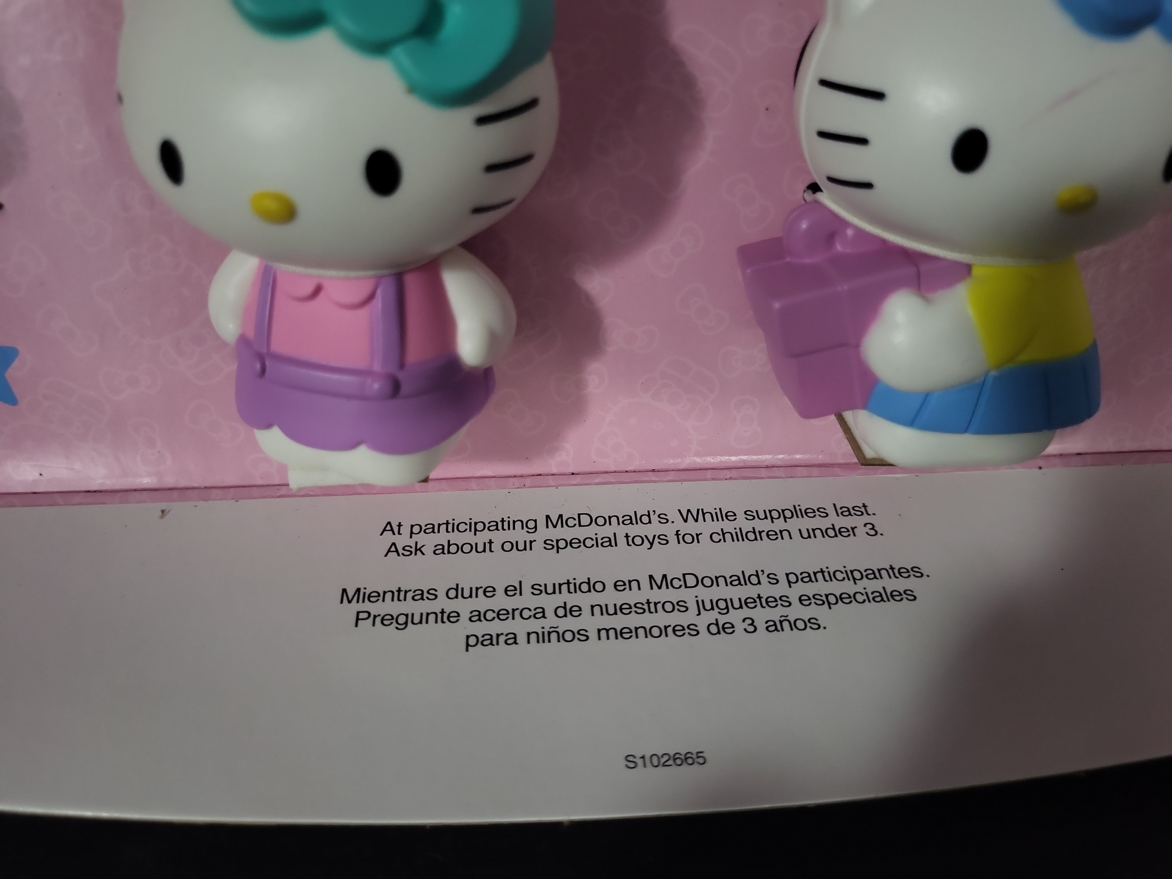 I03185 | McDonald's Happy Meal Promotional In-Store Display Featuring Hello Kitty 40th Anniversary and Max Steel Toys