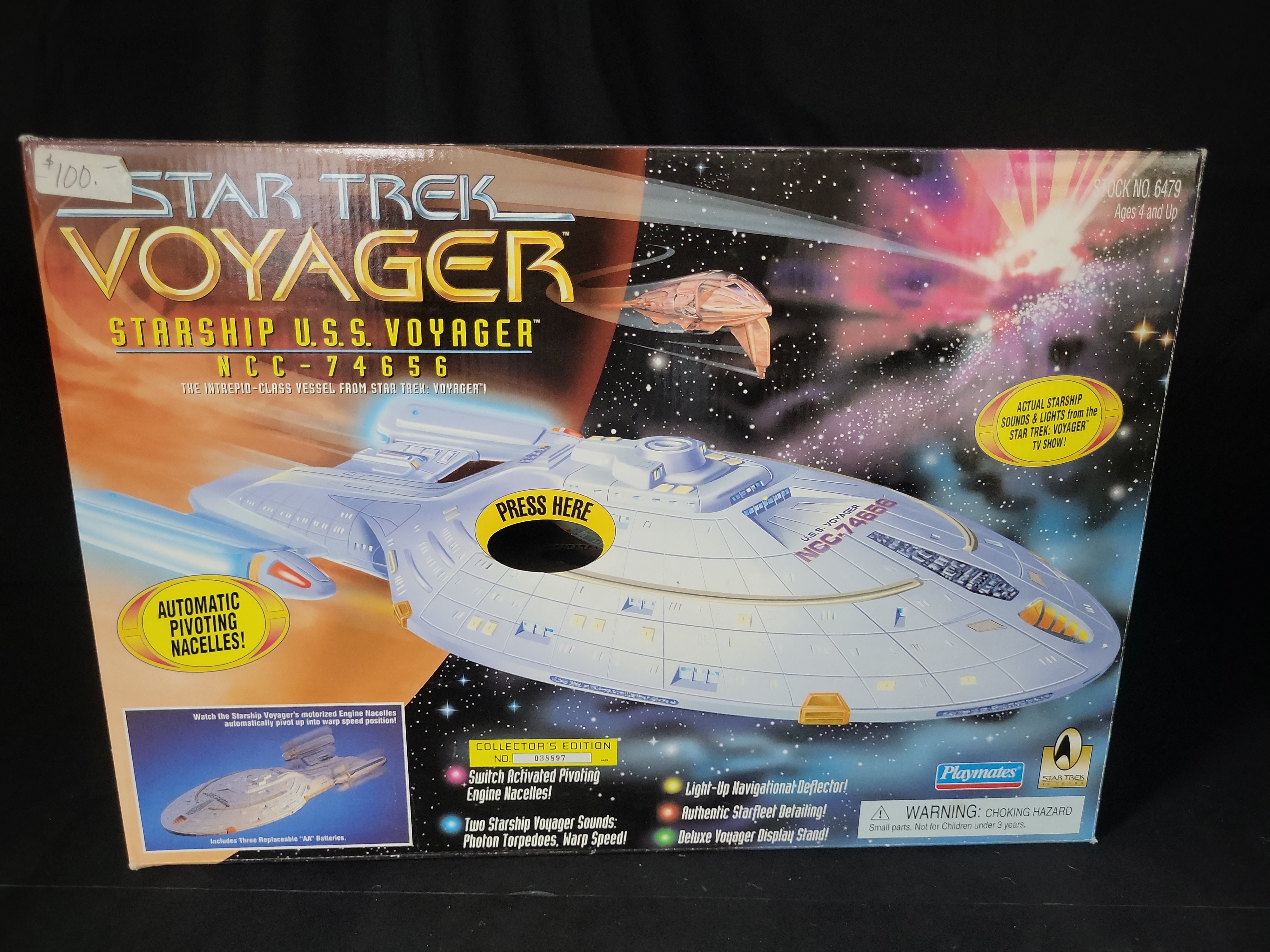 I03535 | Playmates Star Trek Voyager Starship U.S.S. Voyager NCC-74656 Collector's Edition Boxed