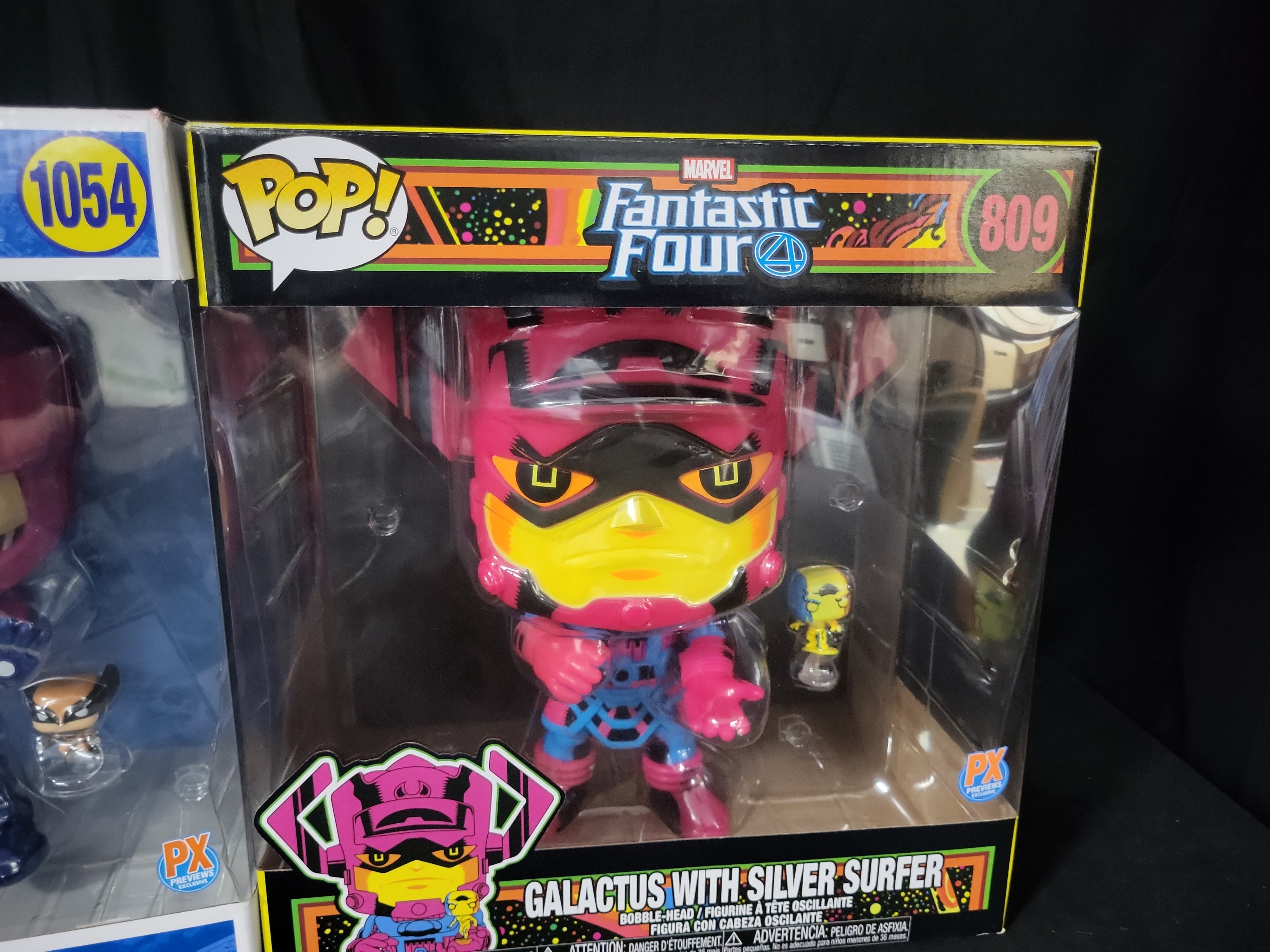 I03552 | A Pair of Funko Pop Jumbo Marvel PX Previews Exclusive Bobble-Head Figures