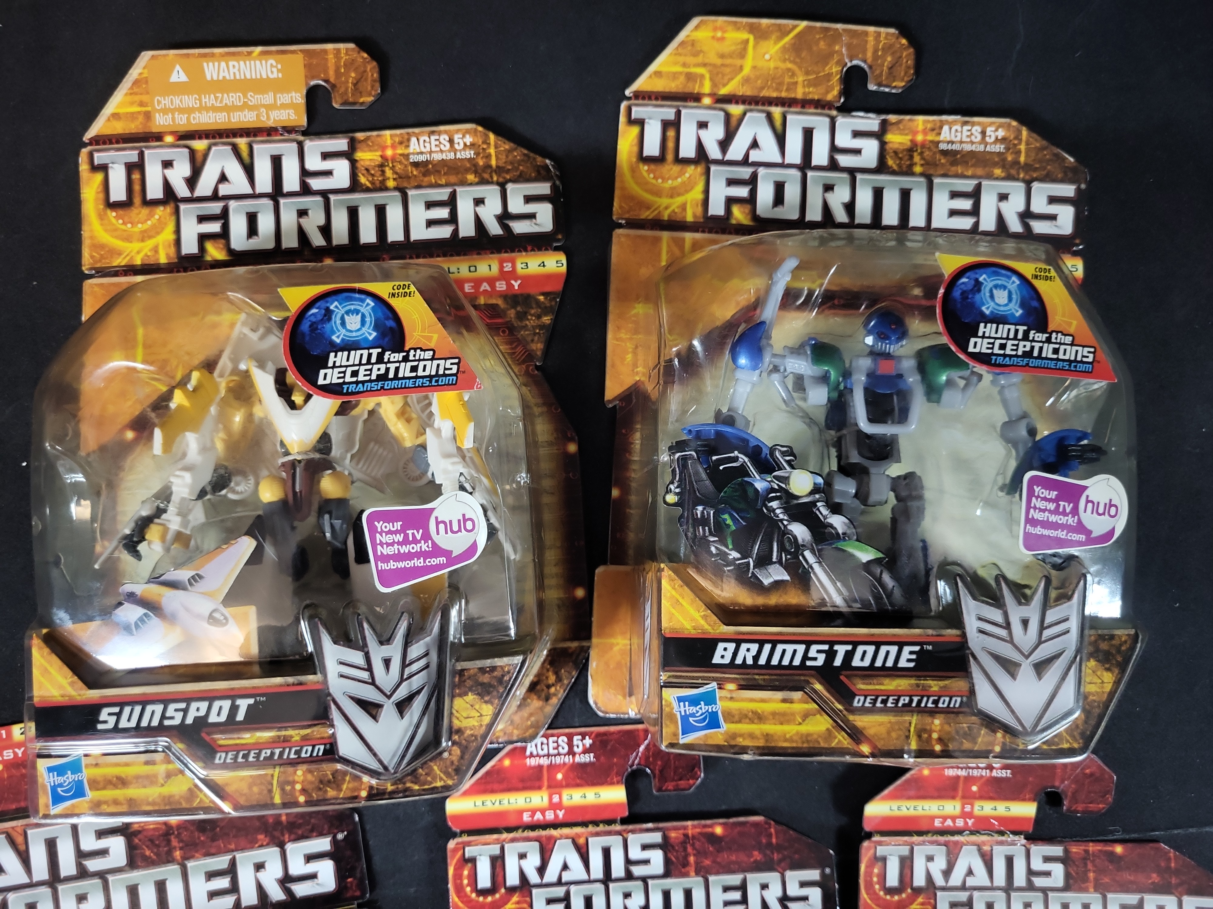I03512 | A Collection of Five Hasbro Transformers Hunt for the Decepticons and Legends Class Figures
