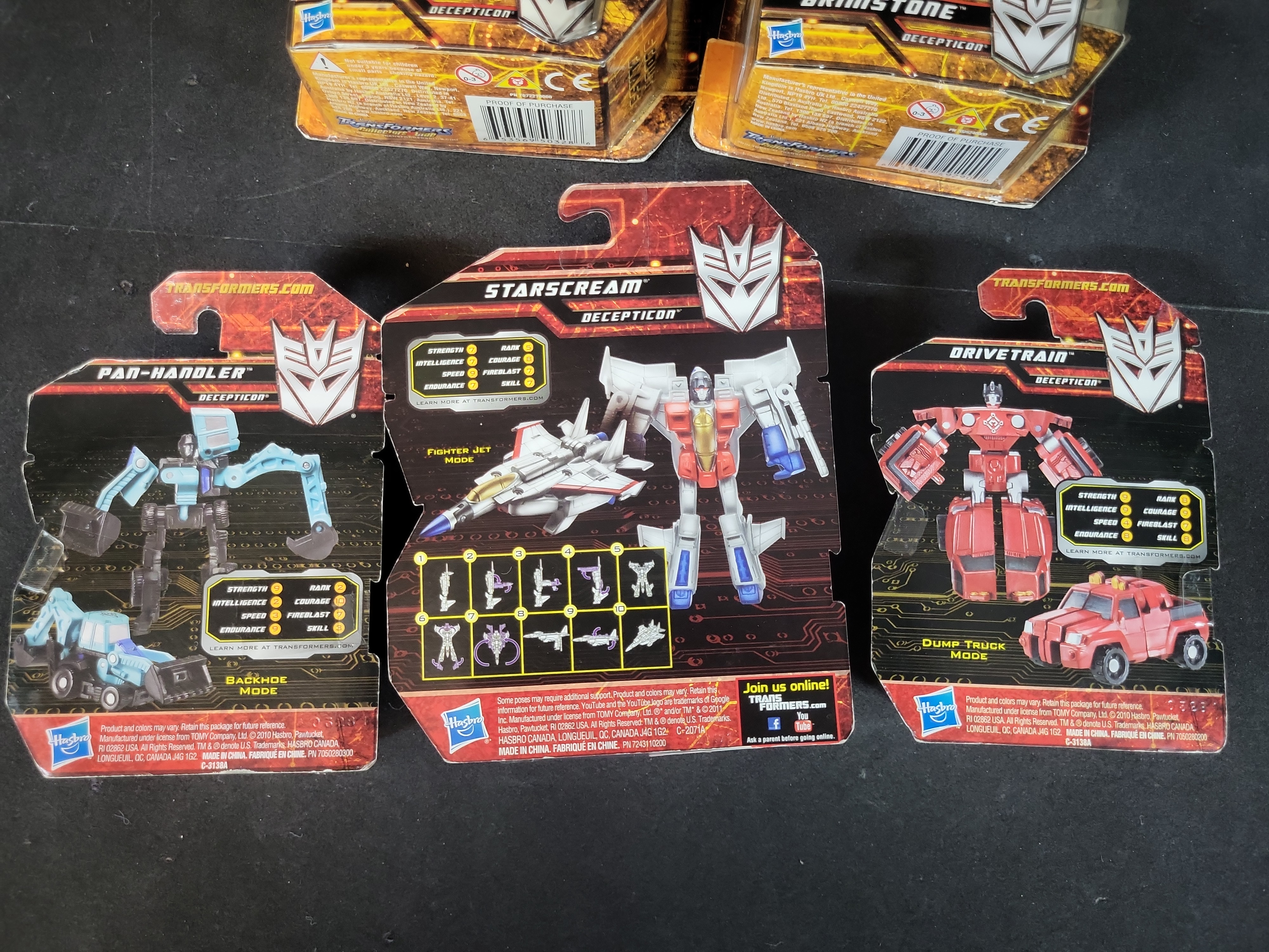 I03512 | A Collection of Five Hasbro Transformers Hunt for the Decepticons and Legends Class Figures