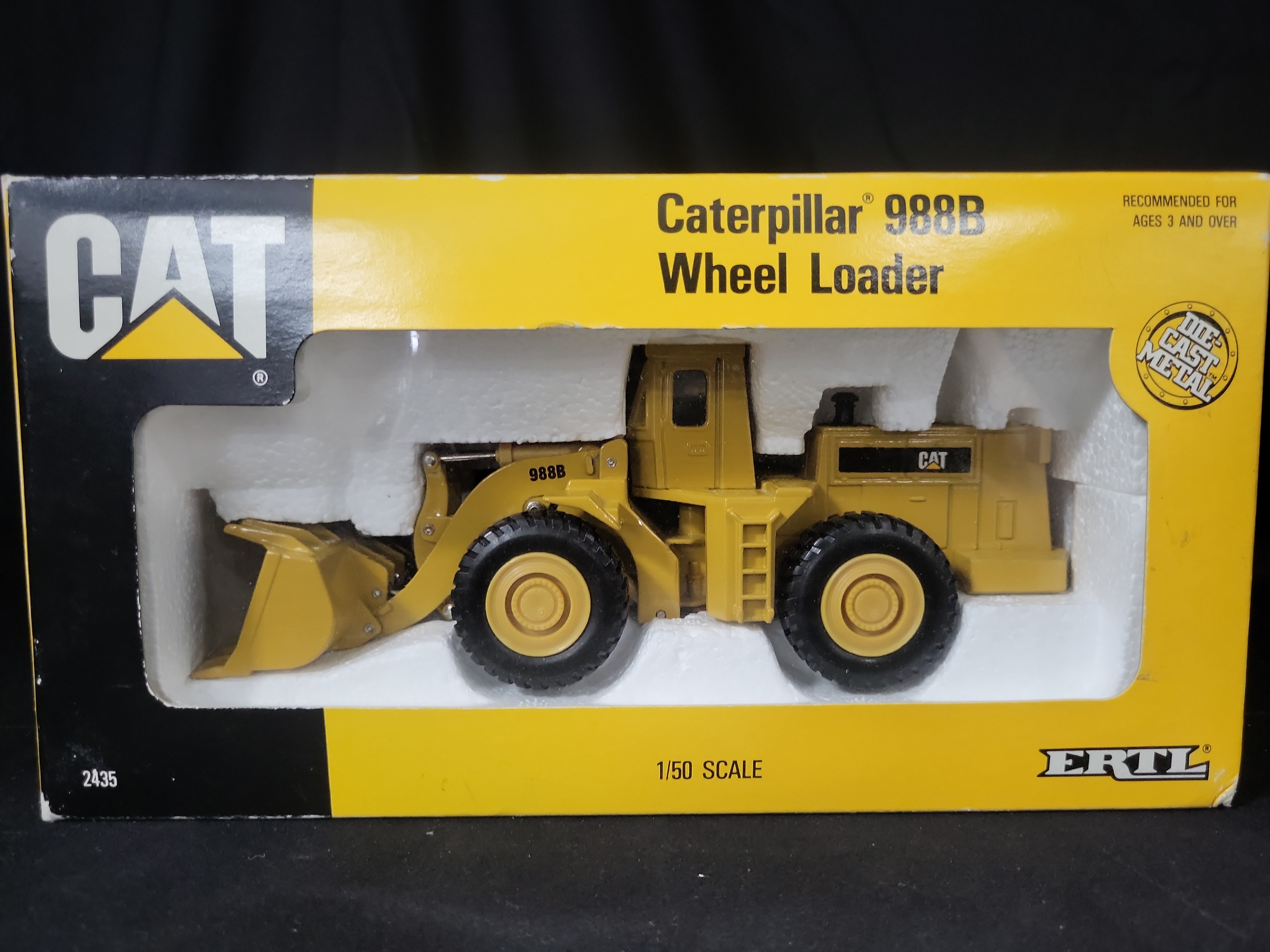 I03606 | A Pair of ERTL 1/50 Scale Caterpillar Die-Cast Construction Vehicles in Original Boxes