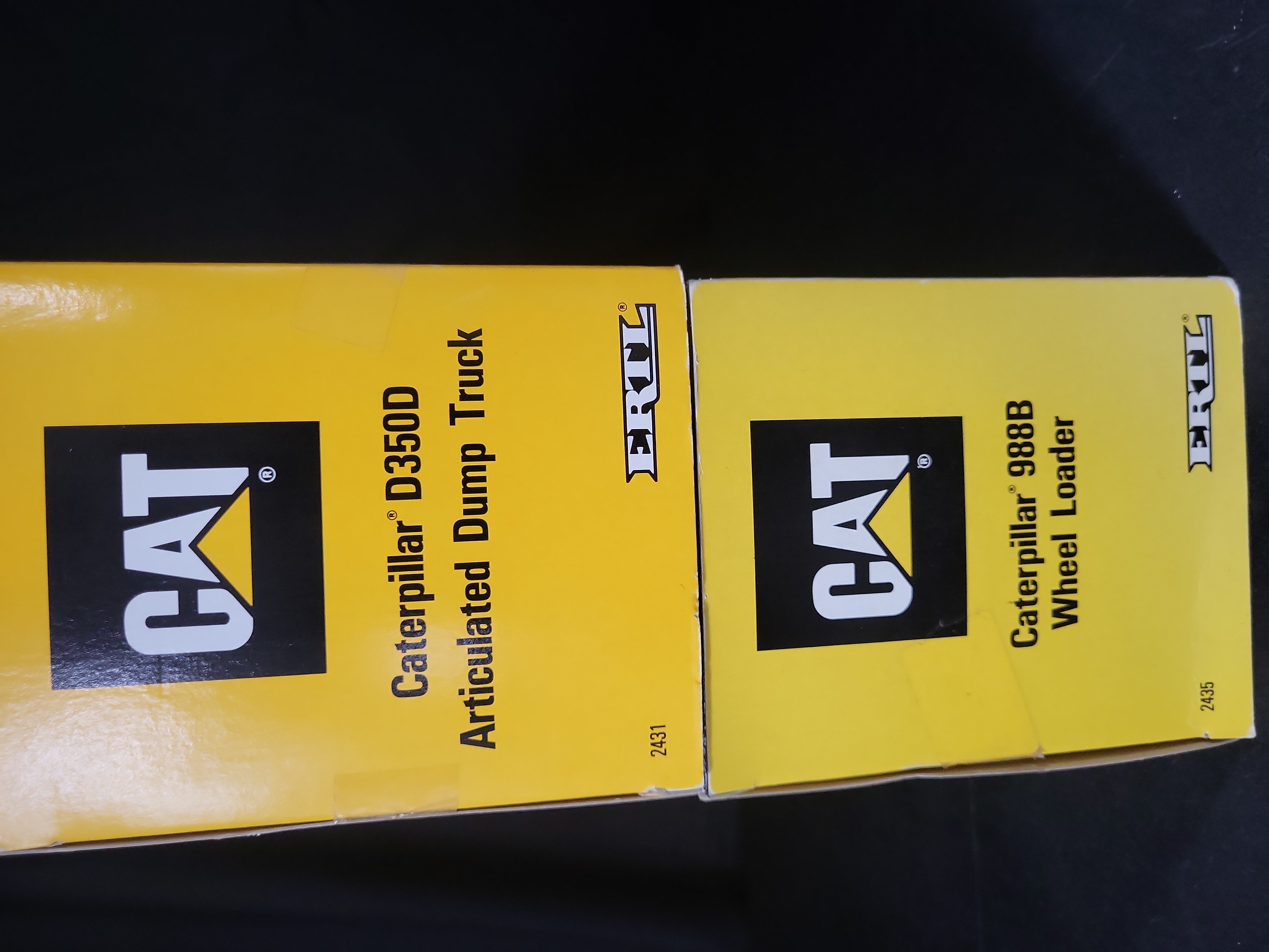 I03606 | A Pair of ERTL 1/50 Scale Caterpillar Die-Cast Construction Vehicles in Original Boxes