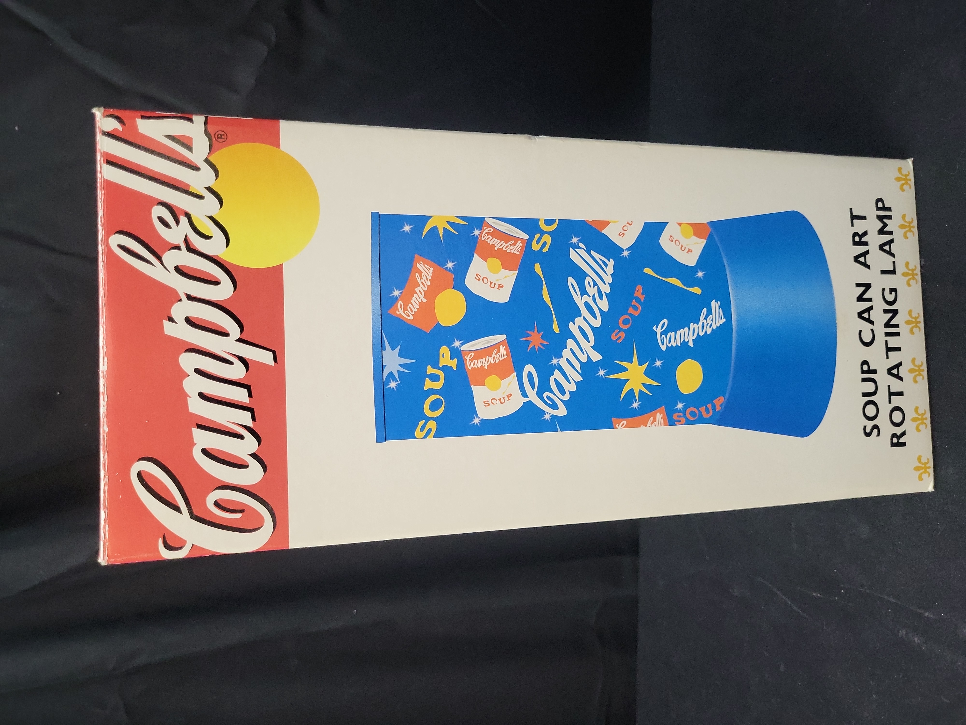 I03662 | Campbell's Soup Can Art Rotating Lamp by Rabbit Tanaka Corporation Limited, 2002