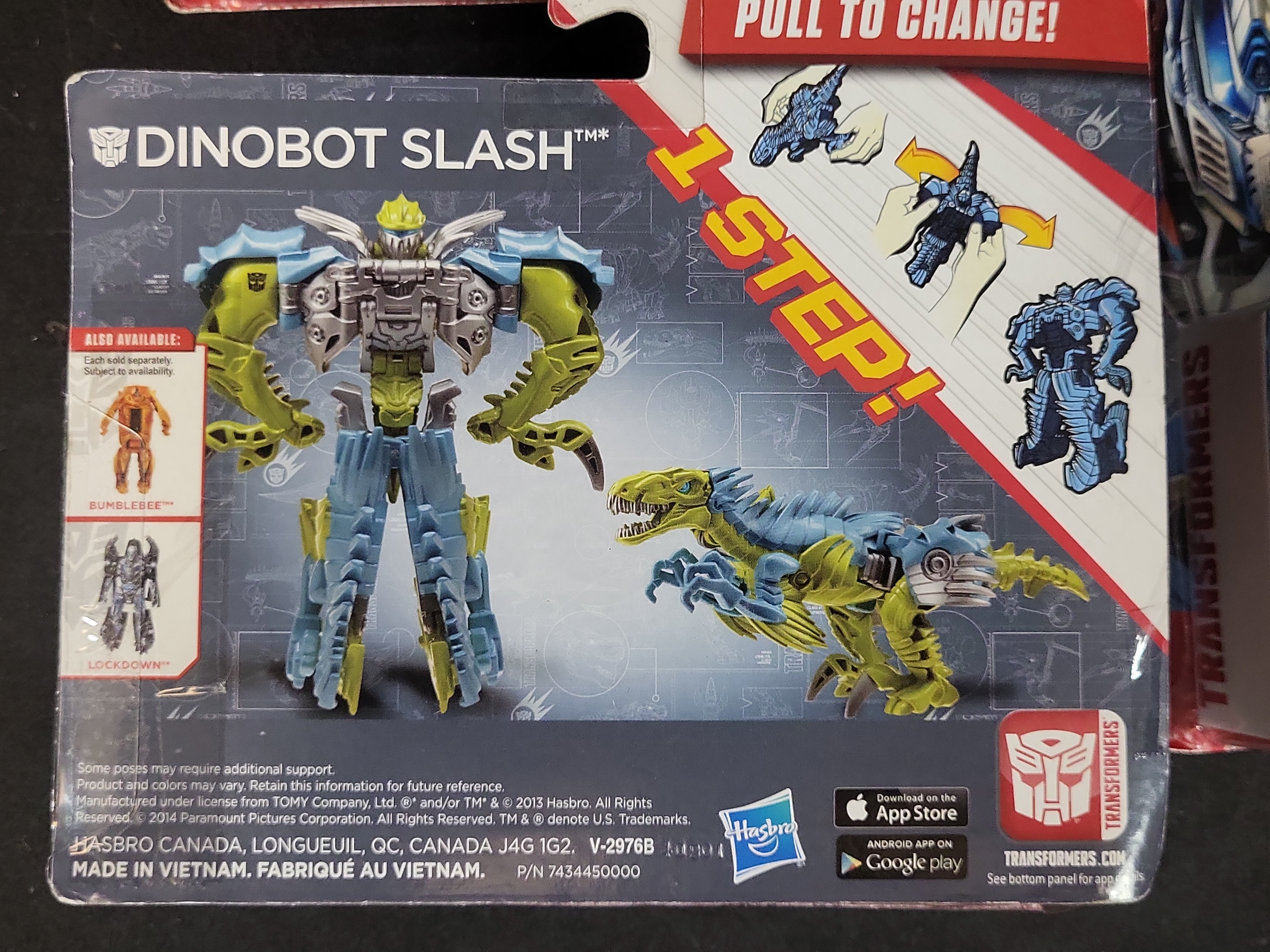 I03519 | Four Hasbro Transformers Age of Extinction 1-Step Changers Action Figures