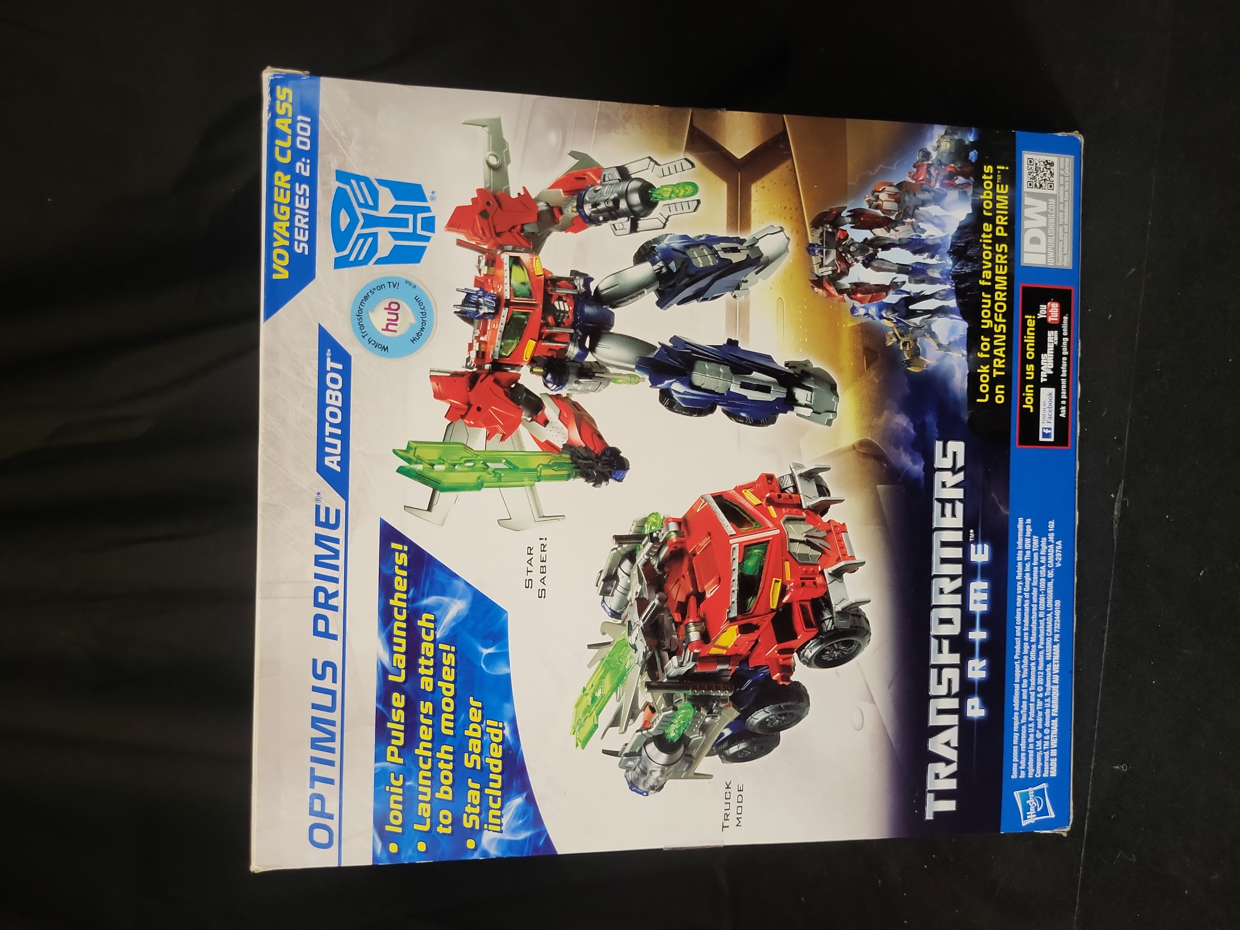 I03504 | Hasbro Transformers Prime Beast Hunters Voyager Class Optimus Prime Action Figure