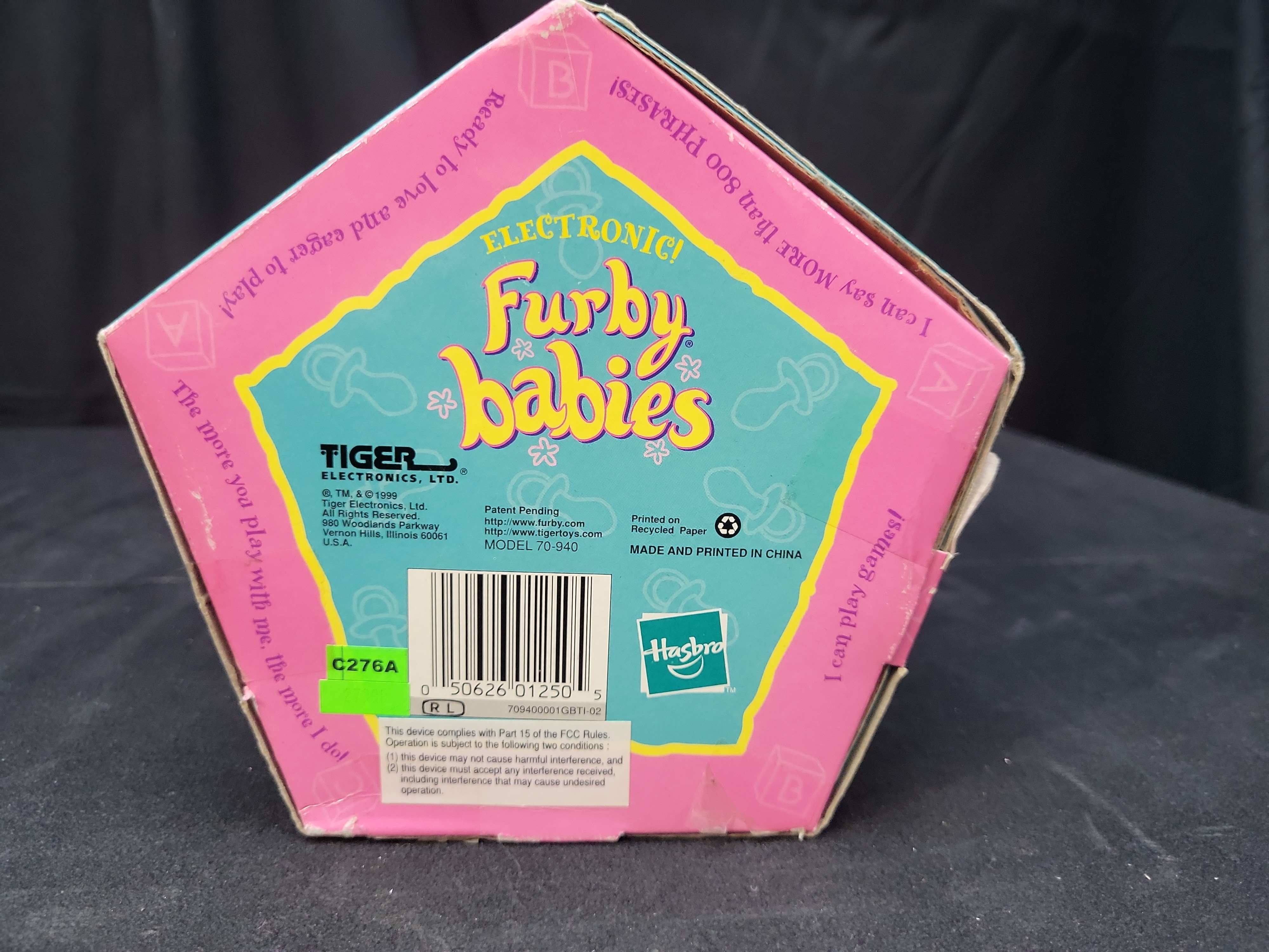 I03663 | 1999 Tiger Electronics Furby Babies Model 70-940 Snow White Electronic Plush Toy