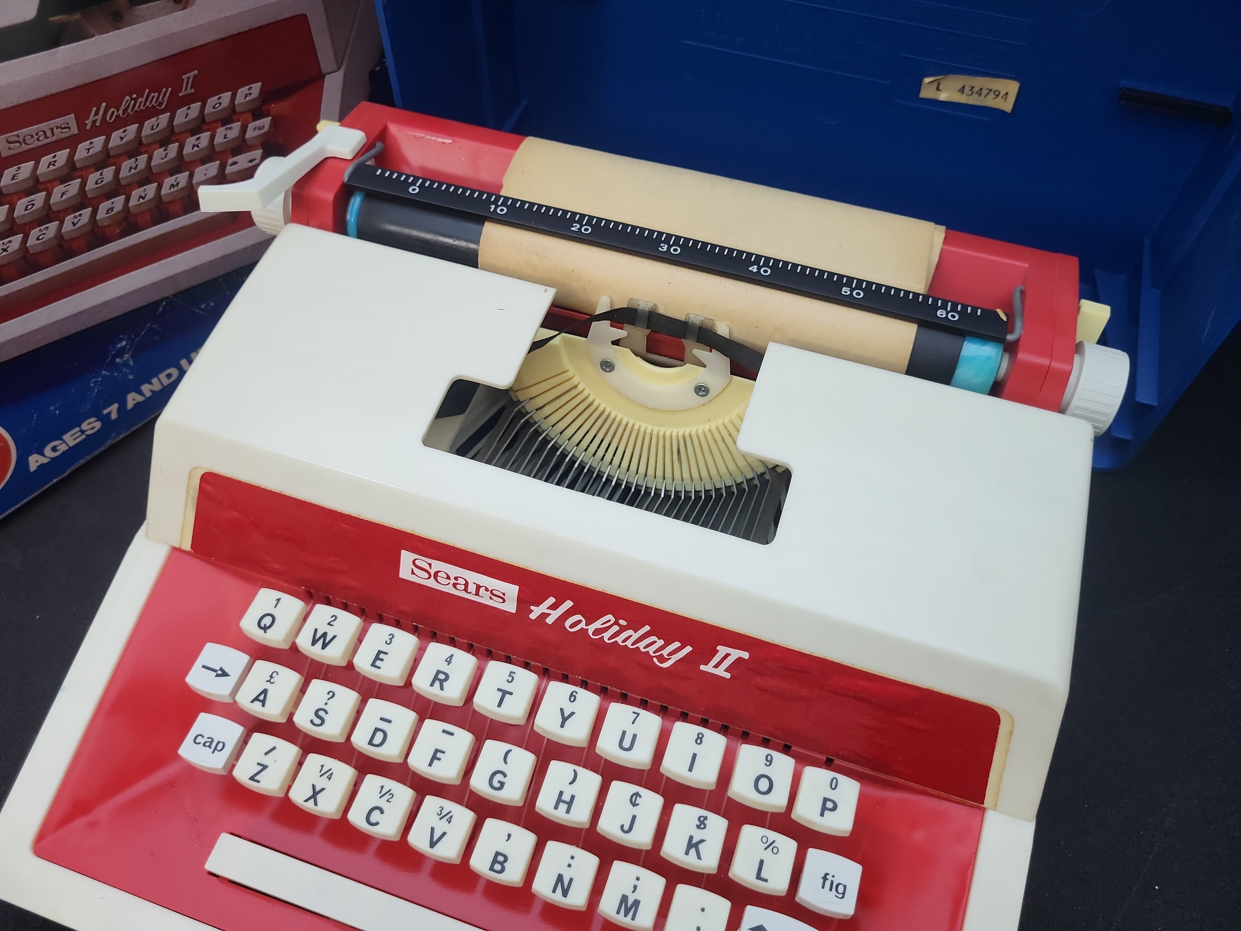 I03868 | Sears Holiday II Toy Typewriter by Byron Jardine Limited with Box and Case