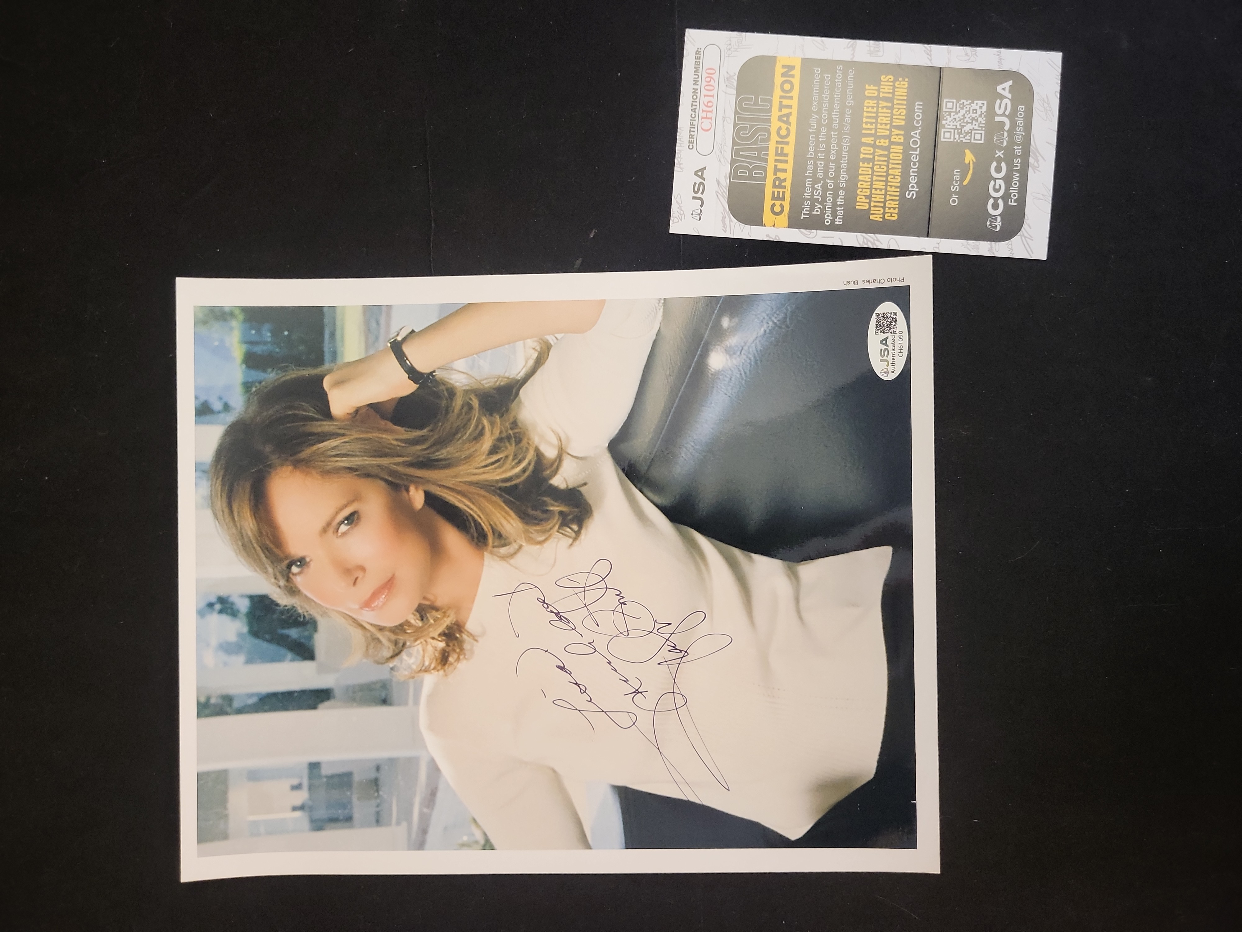 I00818 | Jacqlyn Smith Signed 8x10 Promotional Photograph, JSA Authenticated