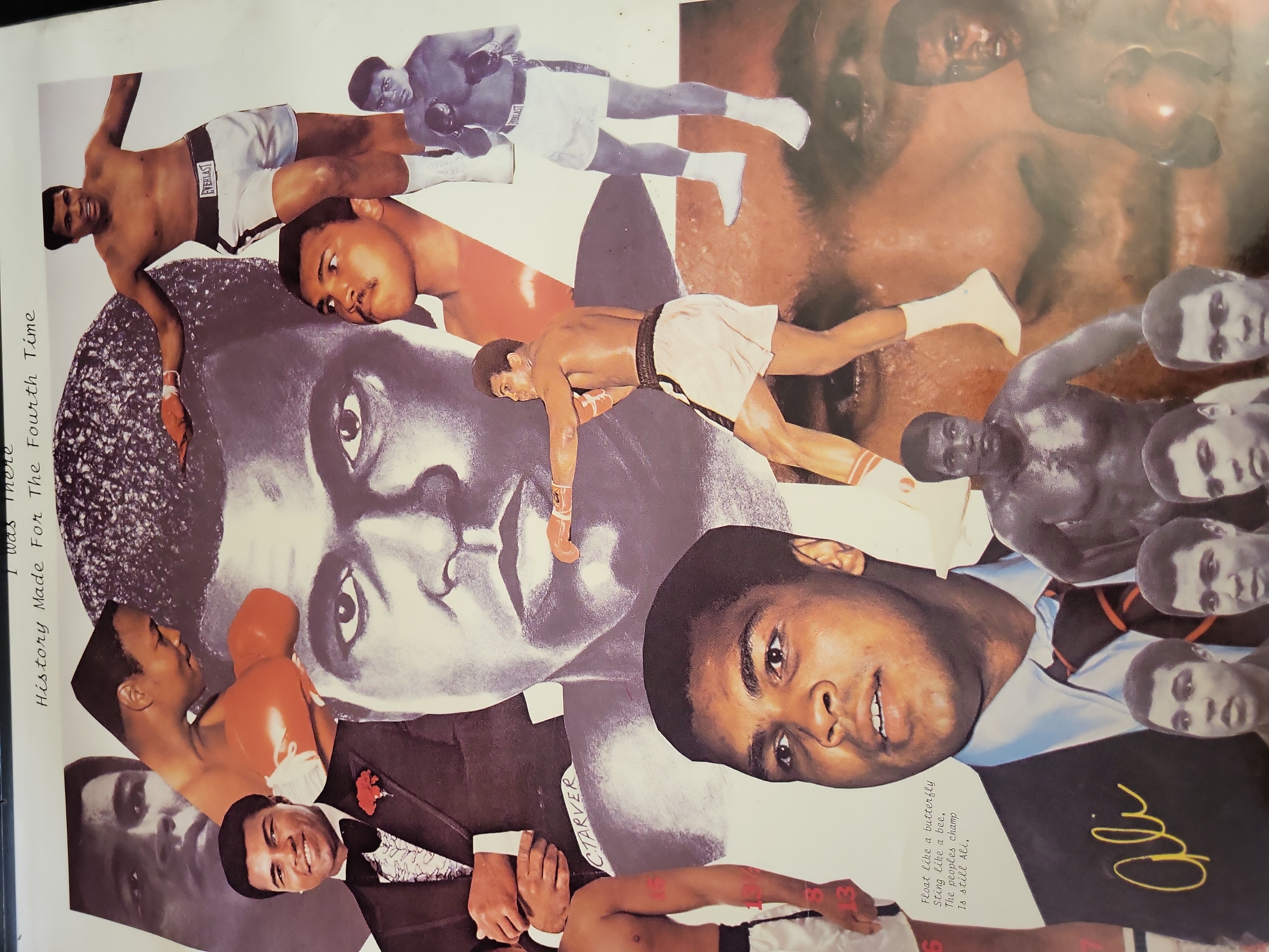I00927 | Muhammad Ali Commemorative Collage Print with Facsimile Signature