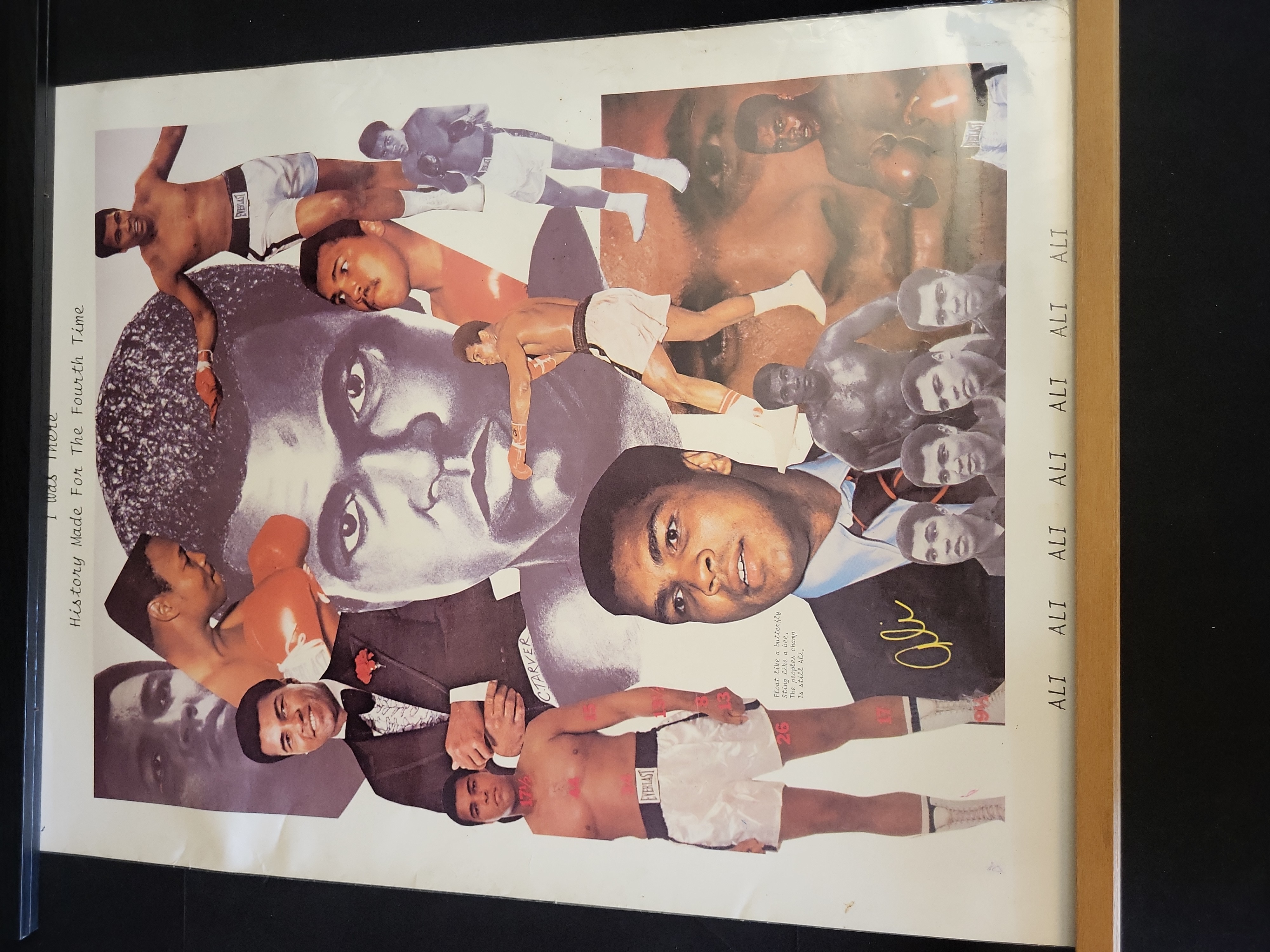 I00927 | Muhammad Ali Commemorative Collage Print with Facsimile Signature