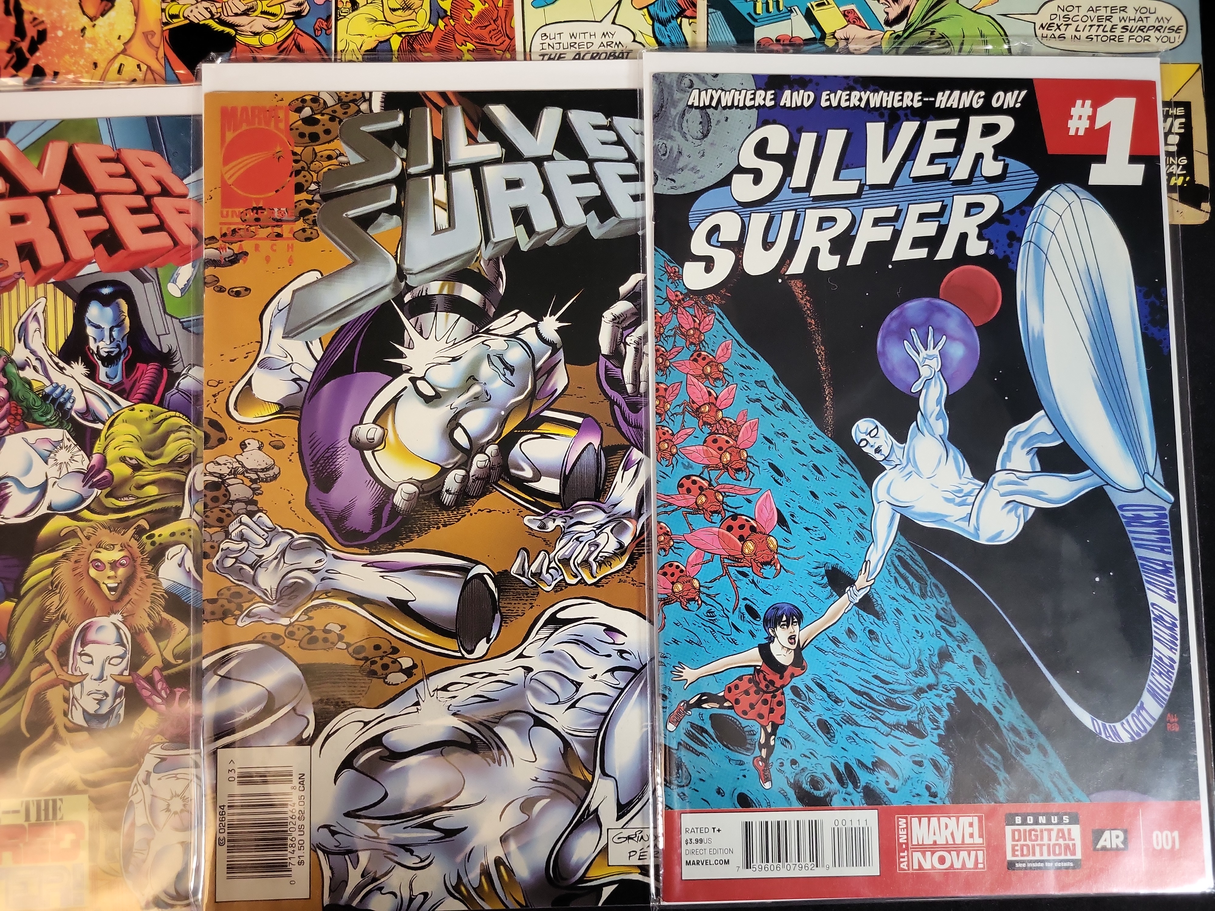 I03615 | Lee, Stan (et al). A Collection of Marvel Comics featuring Fantastic Four and Silver Surfer. Marvel Comics, 1974-2020. First Printi