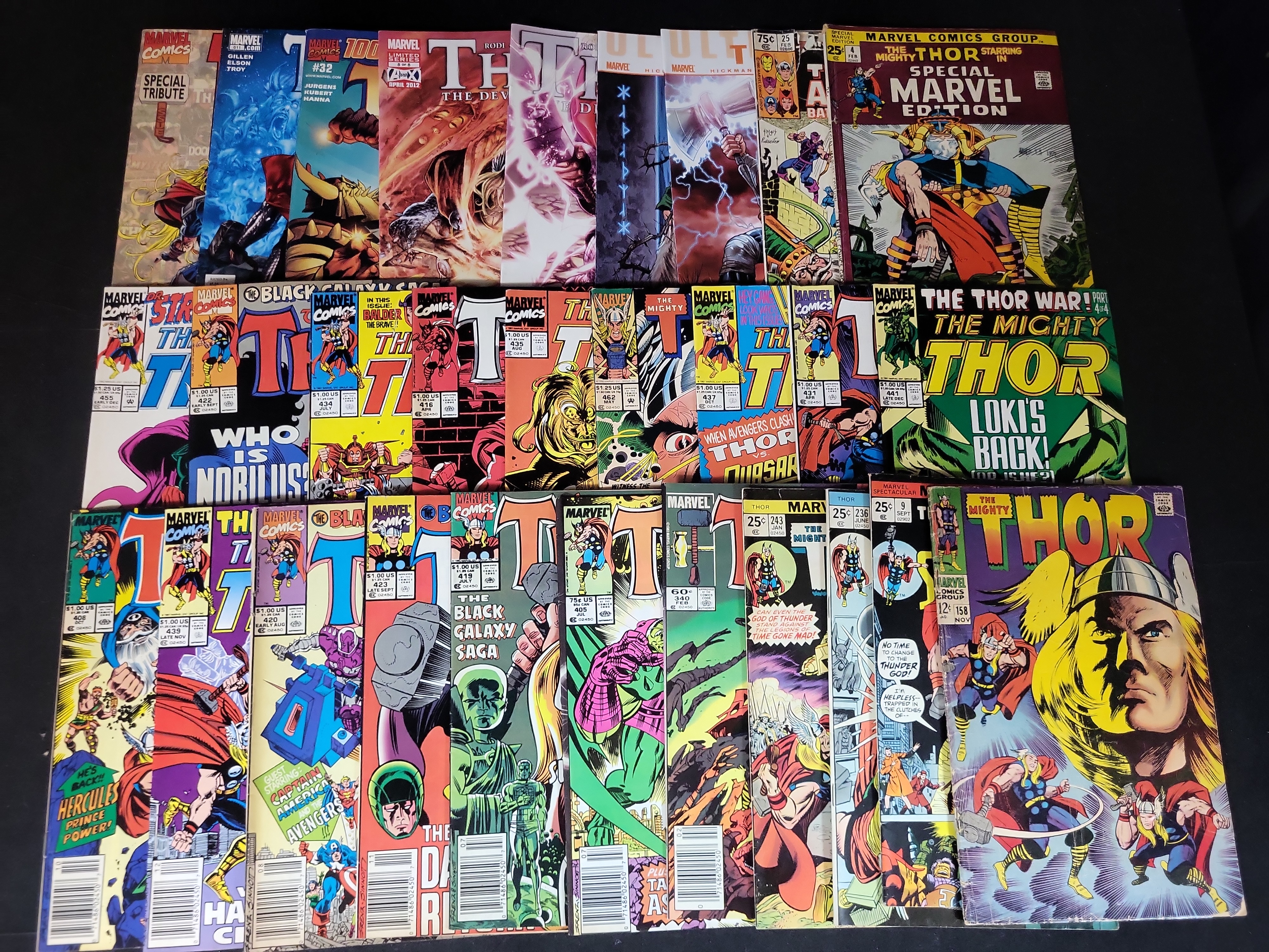 I03633 | Lee, Stan, et al. A Collection of Marvel Comic Books Featuring The Mighty Thor. Marvel Comics, 1968-2012.