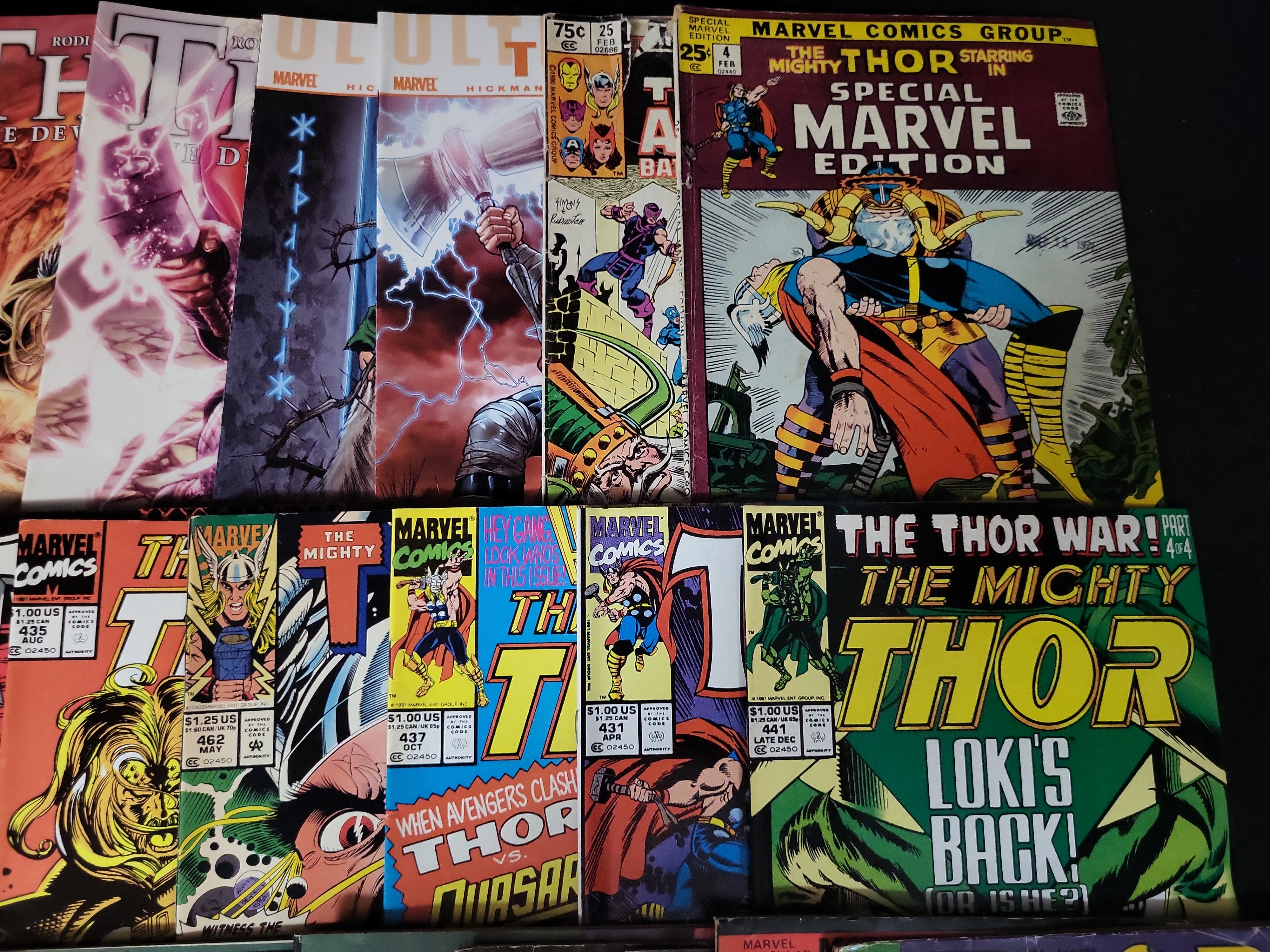 I03633 | Lee, Stan, et al. A Collection of Marvel Comic Books Featuring The Mighty Thor. Marvel Comics, 1968-2012.