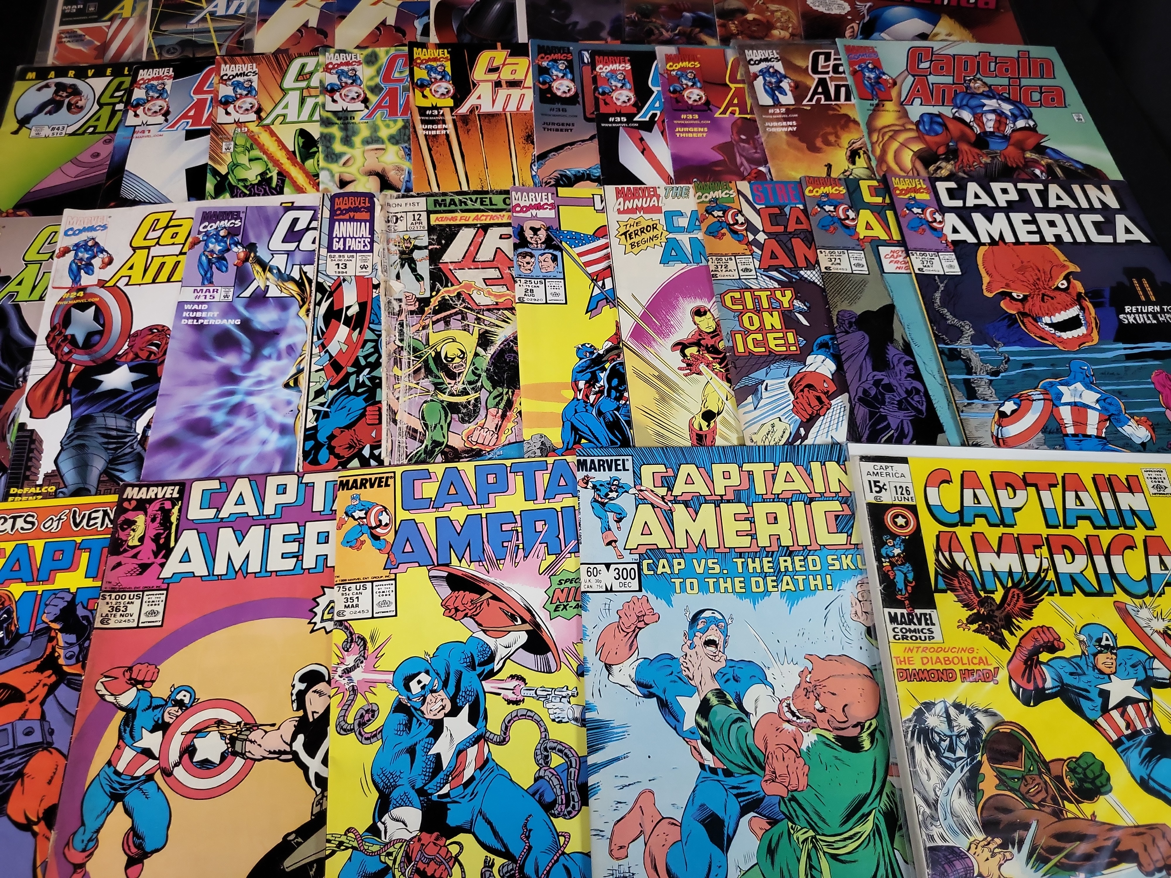 I03634 | Various Authors. A Collection of Captain America and Marvel Comic Books. Marvel Comics, c. 1970-2012.