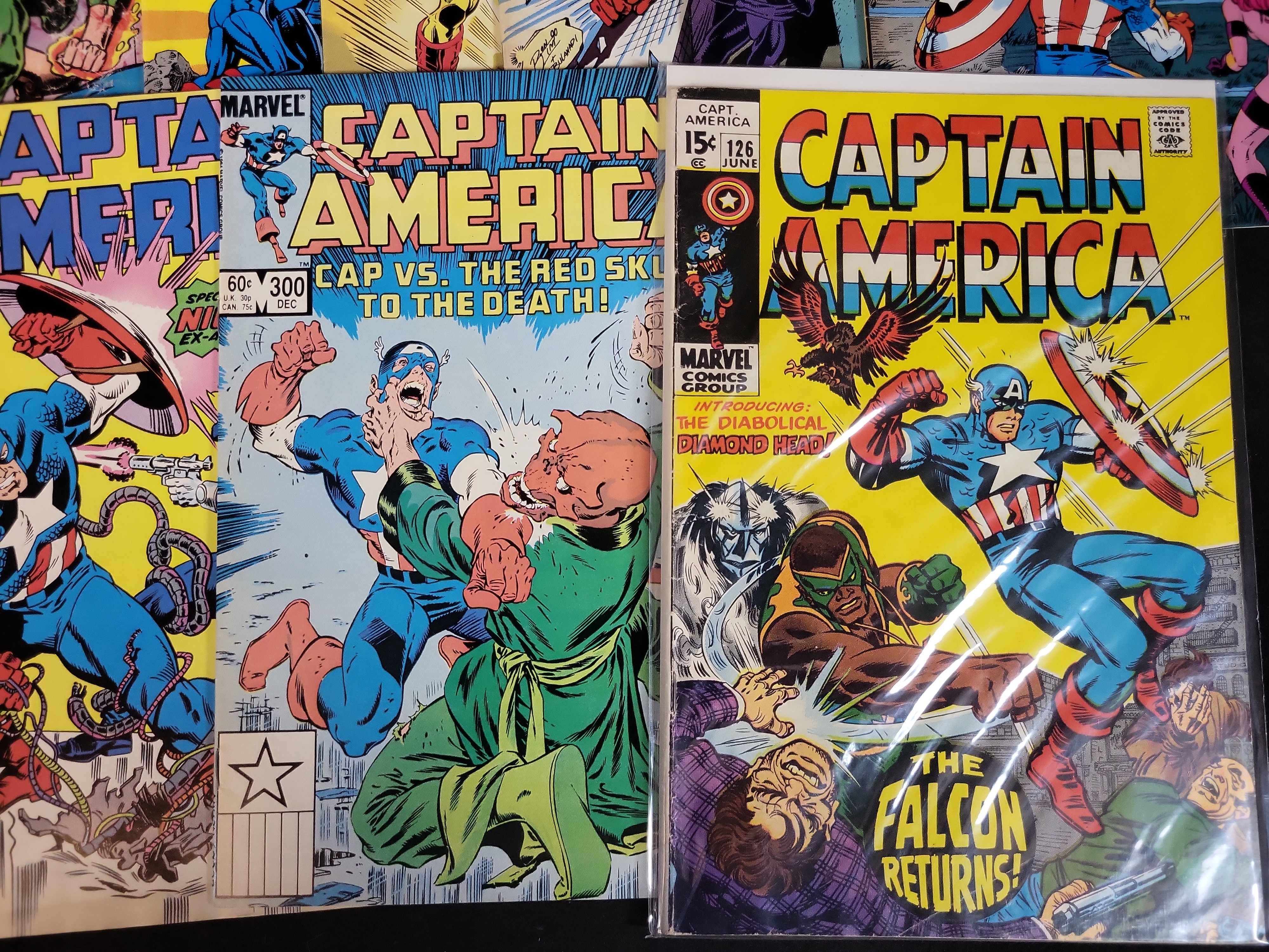 I03634 | Various Authors. A Collection of Captain America and Marvel Comic Books. Marvel Comics, c. 1970-2012.