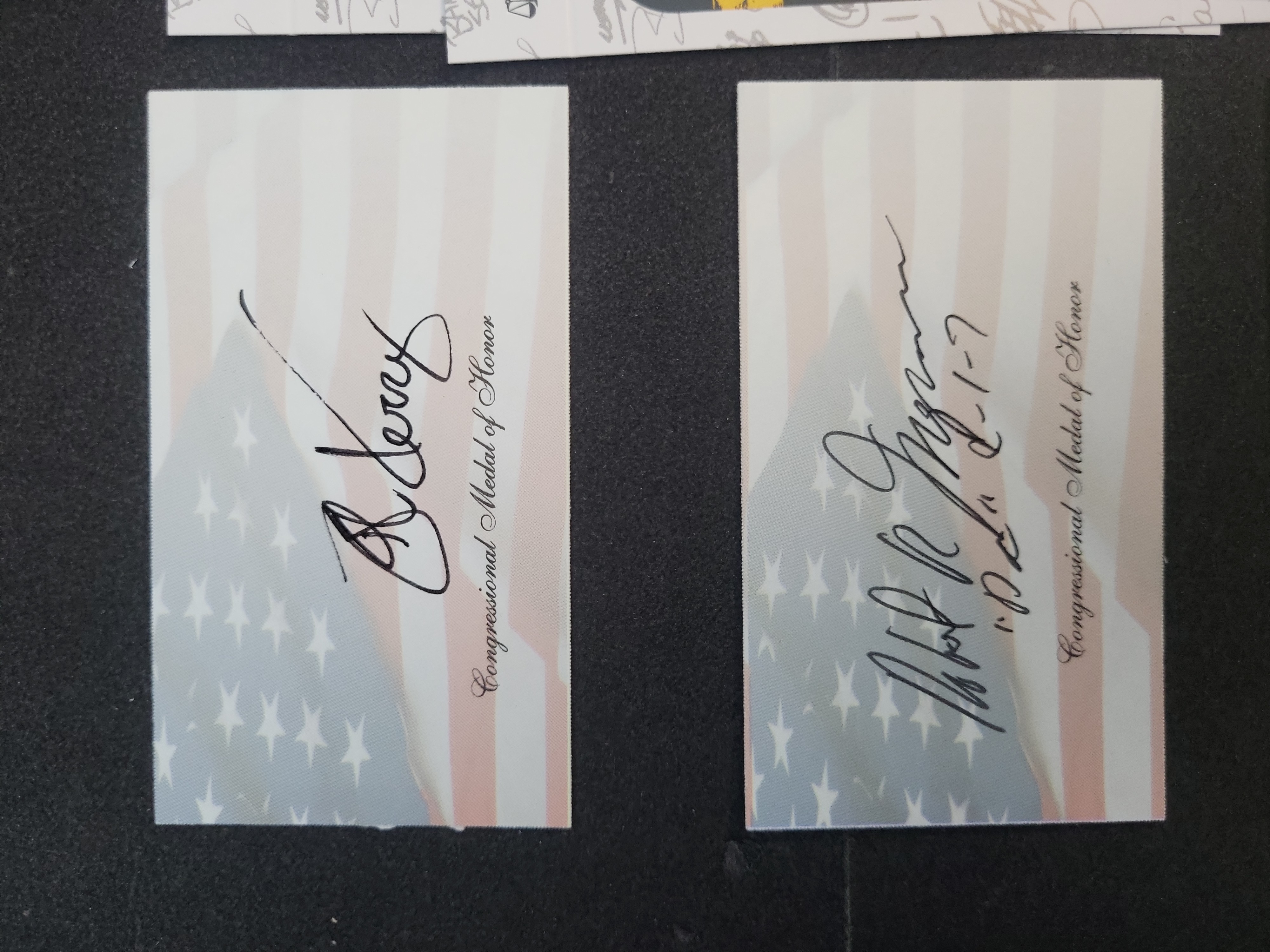 I03373 | A Trio of Vietnam War Heroes Authenticated Autographed Items JSA Certified