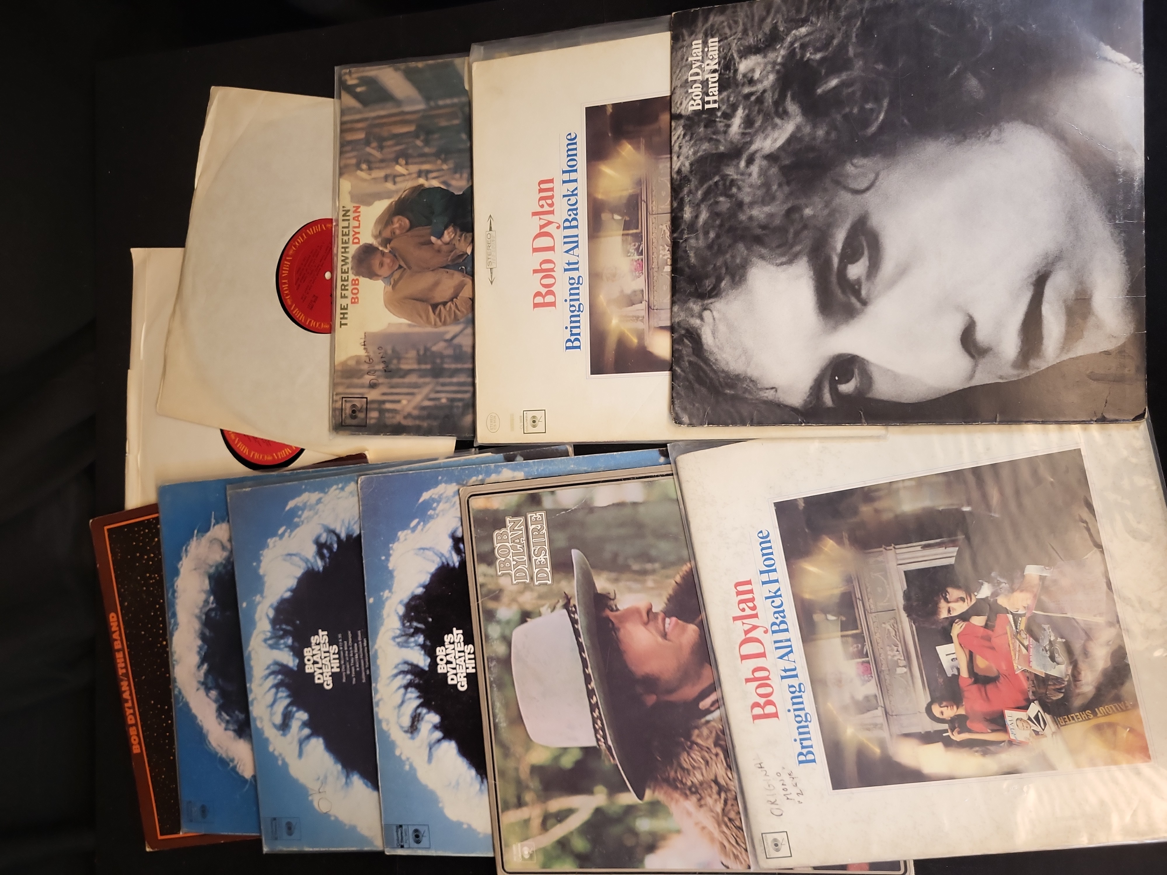 I03452 | A Collection of Bob Dylan Vinyl LP Records Including Early Mono Pressings