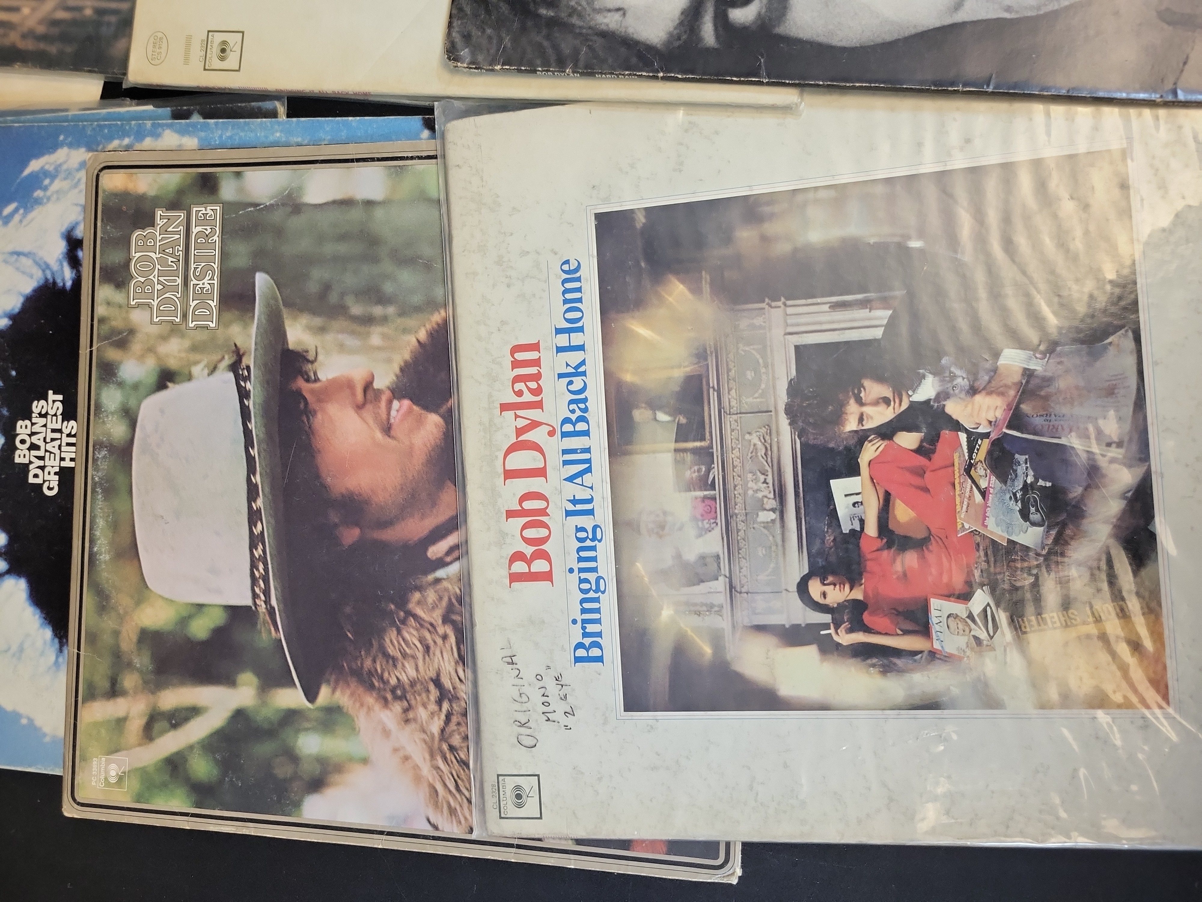 I03452 | A Collection of Bob Dylan Vinyl LP Records Including Early Mono Pressings