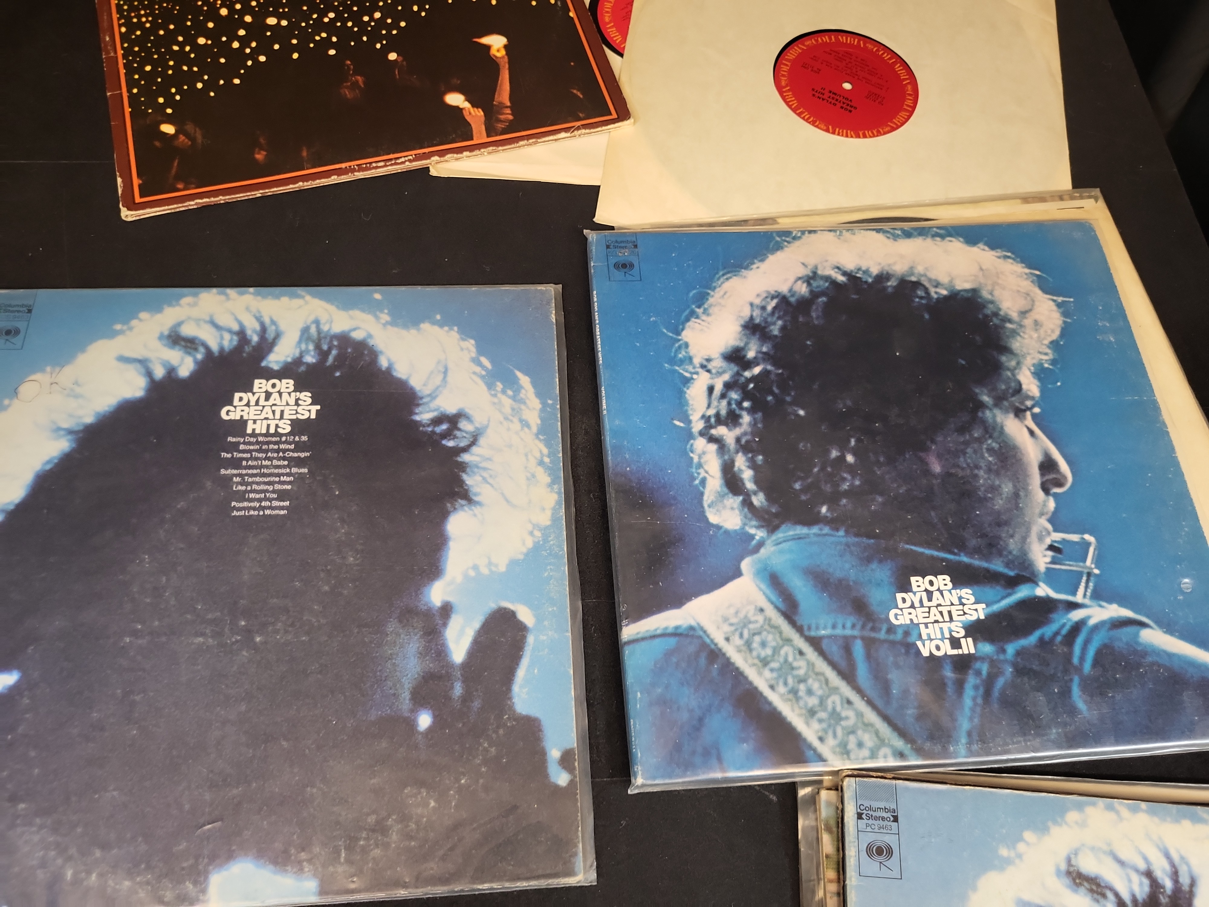 I03452 | A Collection of Bob Dylan Vinyl LP Records Including Early Mono Pressings