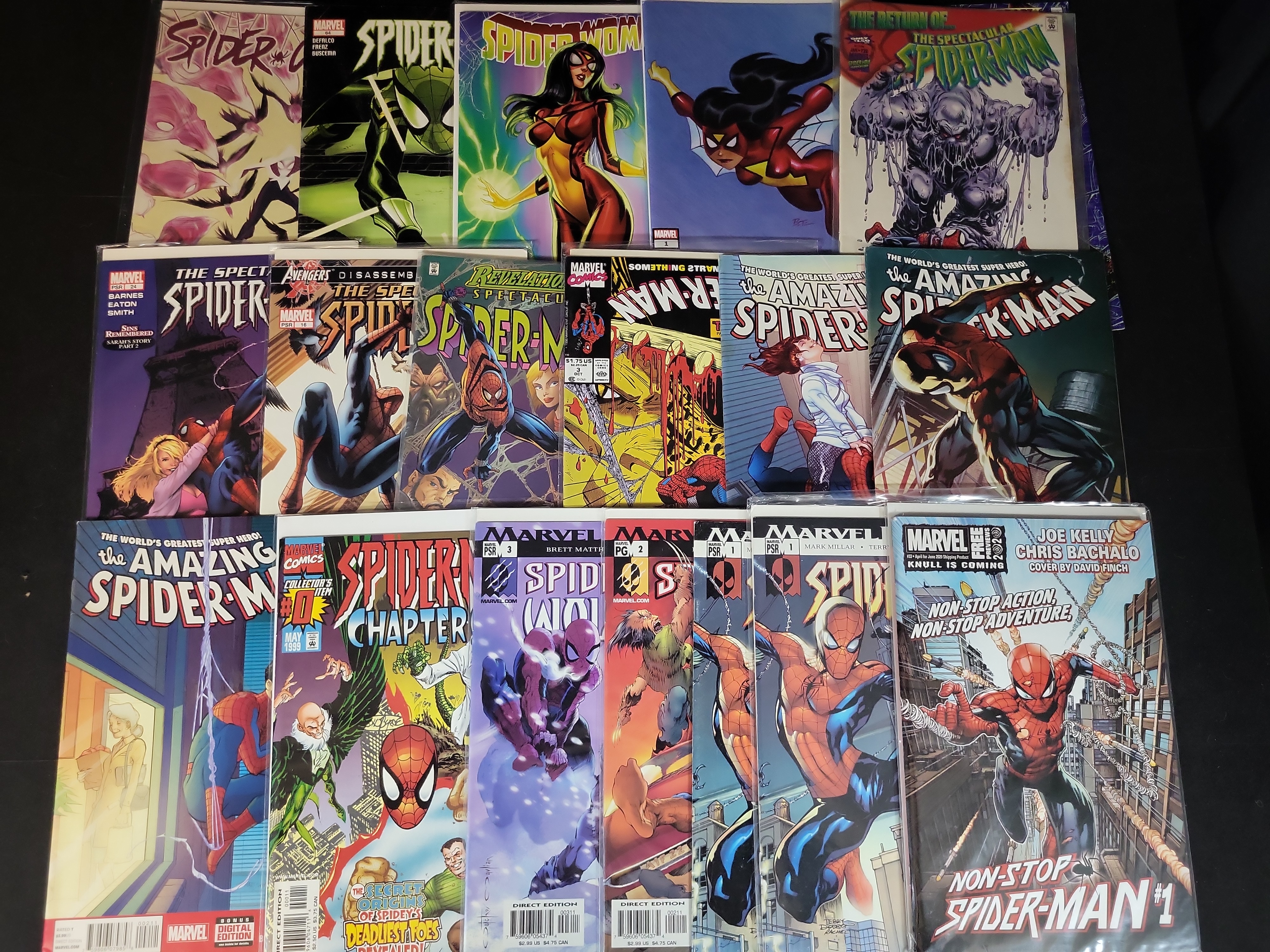 I03631 | Multiple Authors. A Collection of Spider-Man and Related Marvel Comics. Marvel Comics, 1990-2021.
