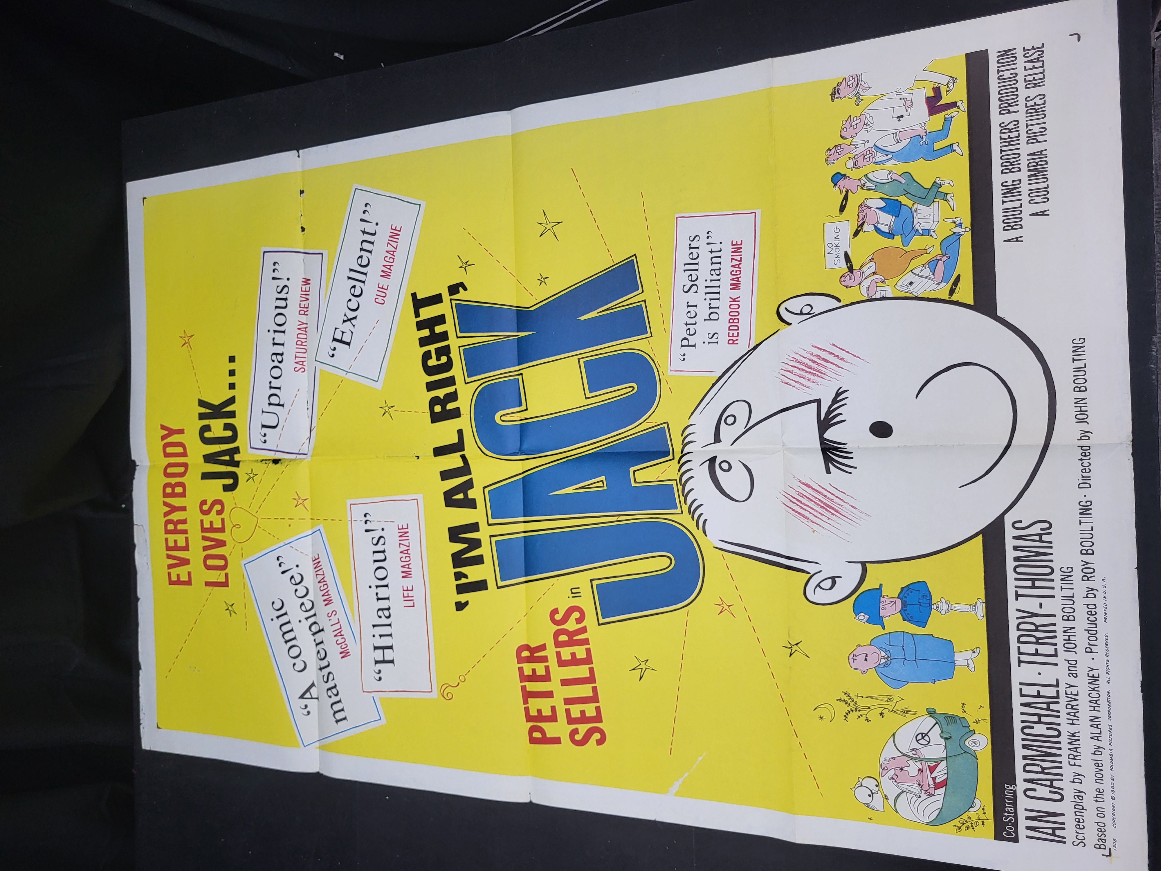 I01996 | Original US One-Sheet Movie Poster for I'm All Right Jack (1960) Starring Peter Sellers