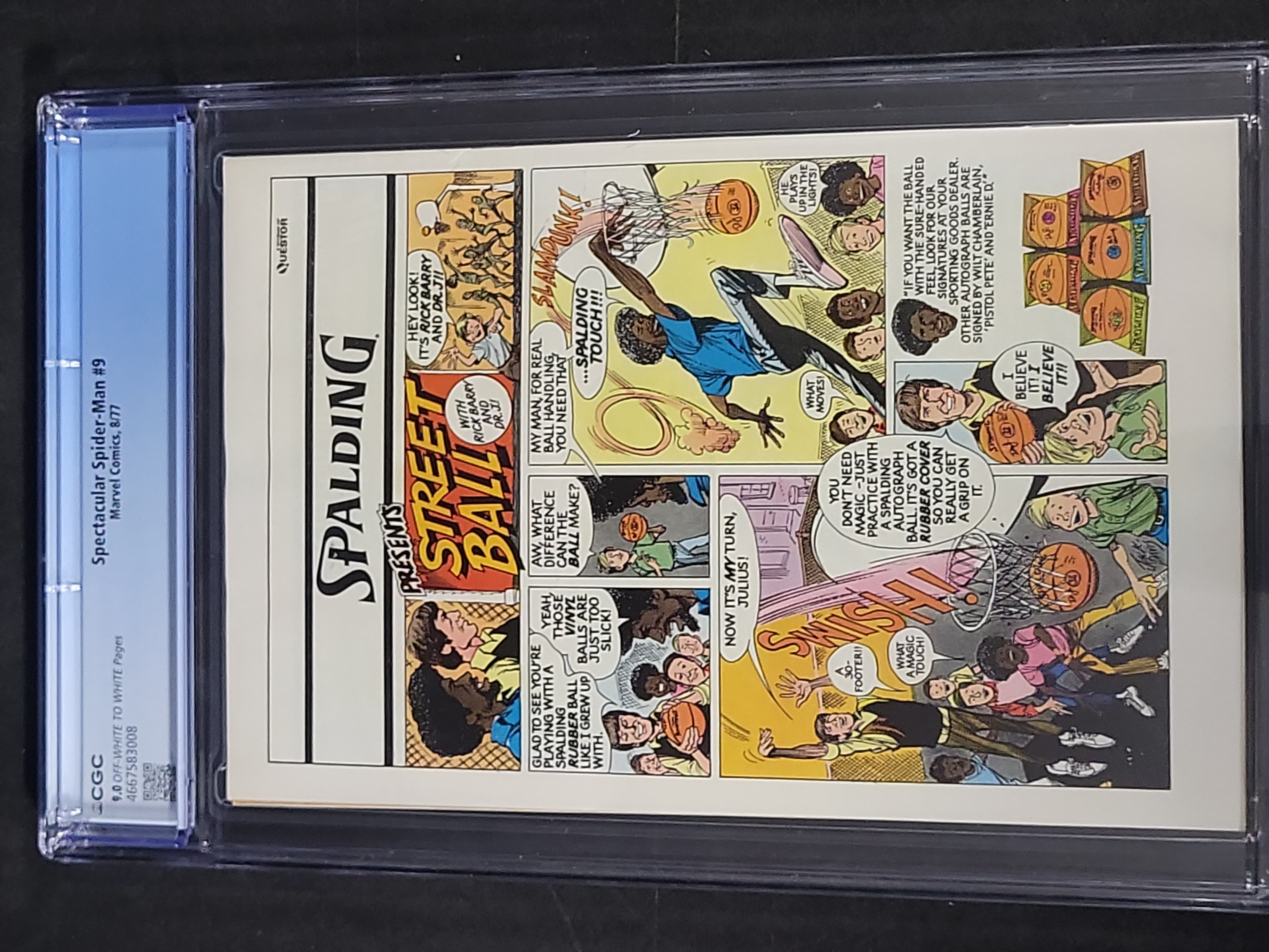 I03468 | Mantlo, Bill. Peter Parker, The Spectacular Spider-Man #9. Marvel Comics, 1977. CGC 9.0.