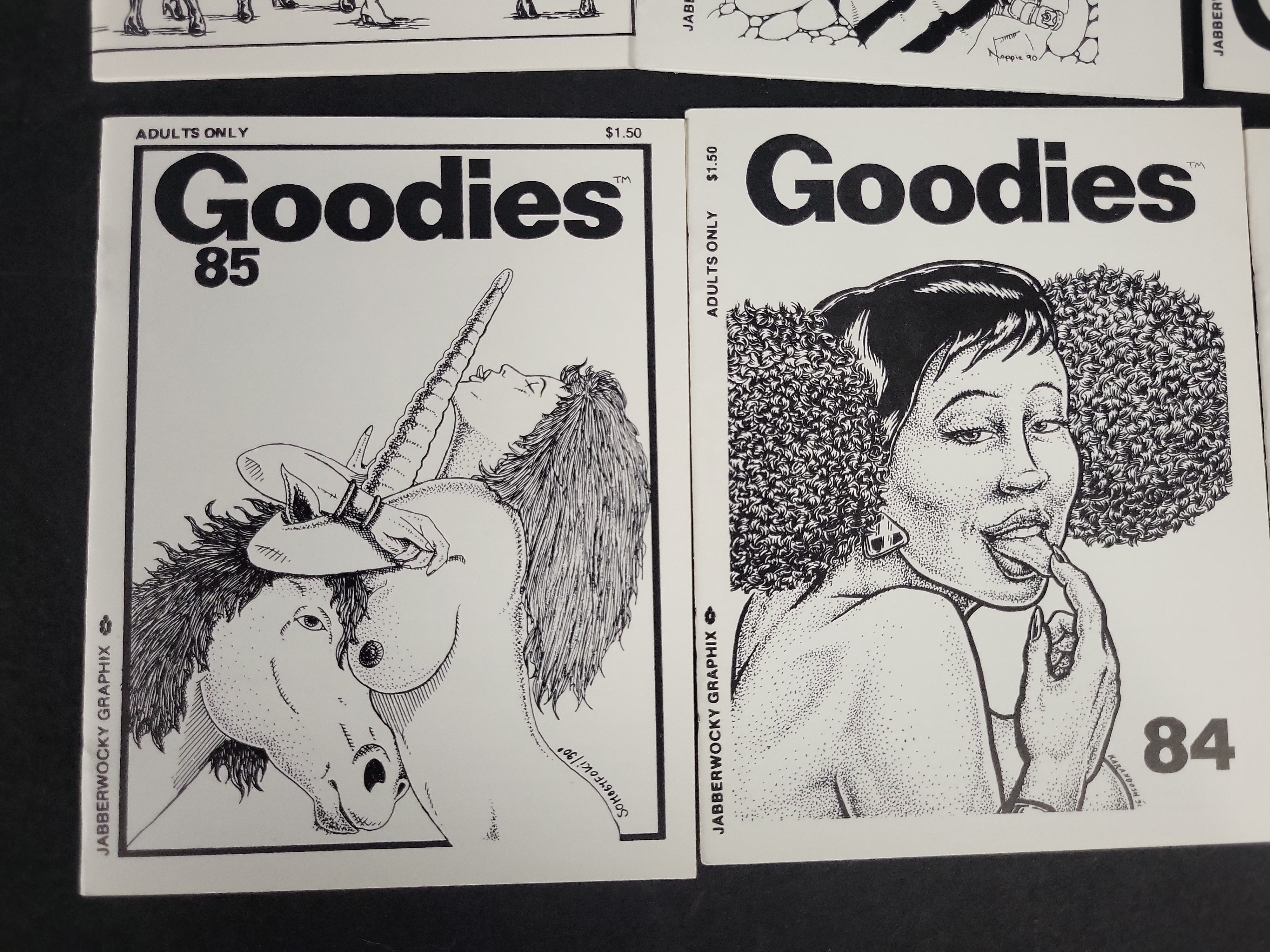 I03294 | Various Artists. A Group of Goodies Comic Book Pamphlets. Jabberwocky Graphix, circa 1989-1990.