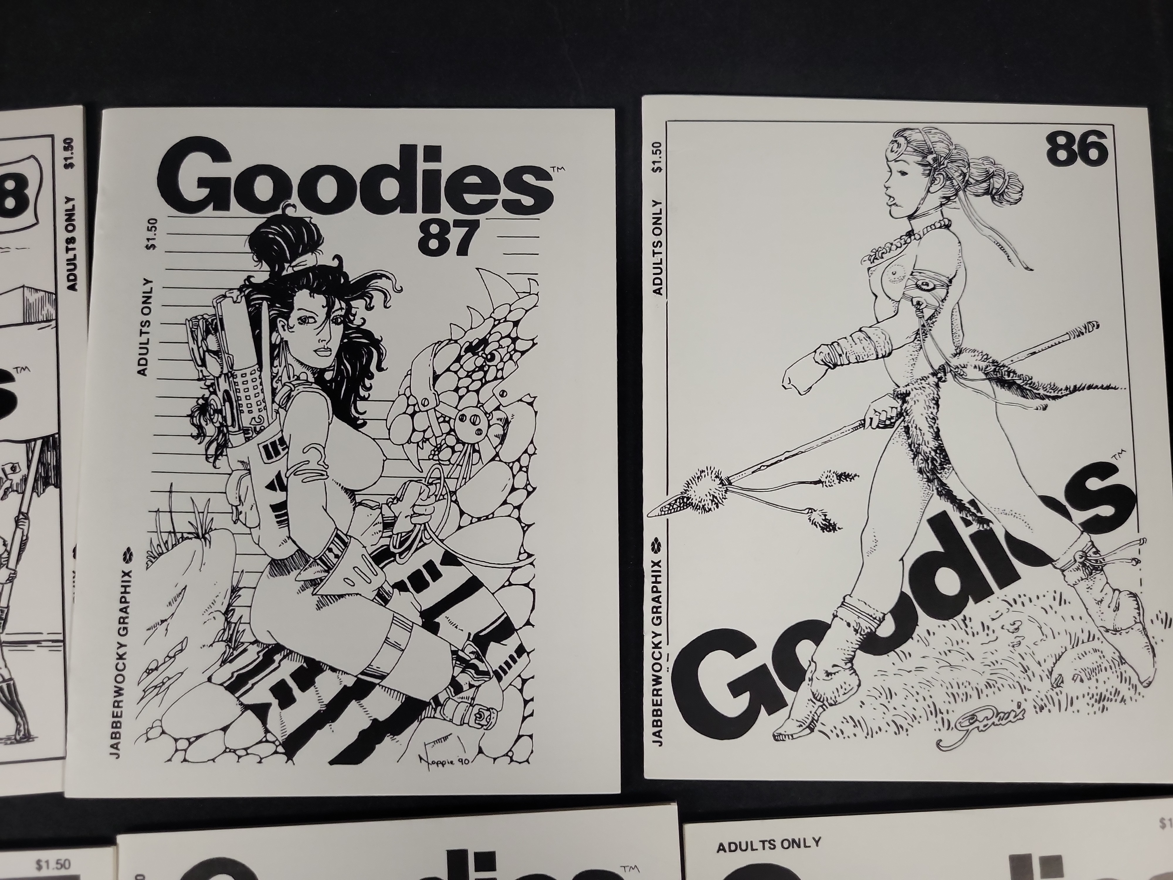 I03294 | Various Artists. A Group of Goodies Comic Book Pamphlets. Jabberwocky Graphix, circa 1989-1990.