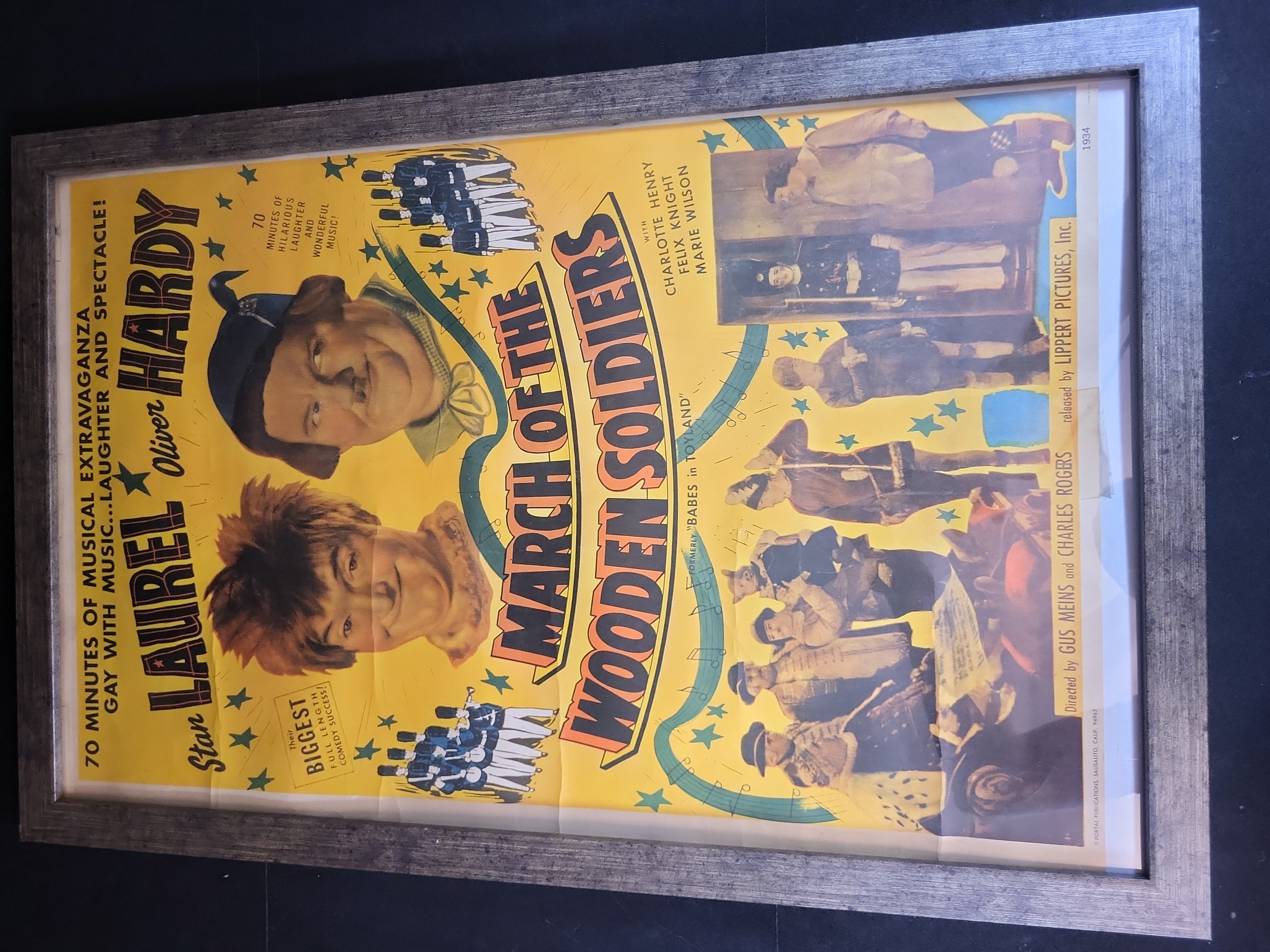 I03895 | Framed March of the Wooden Soldiers Laurel and Hardy Movie Poster Reproduction