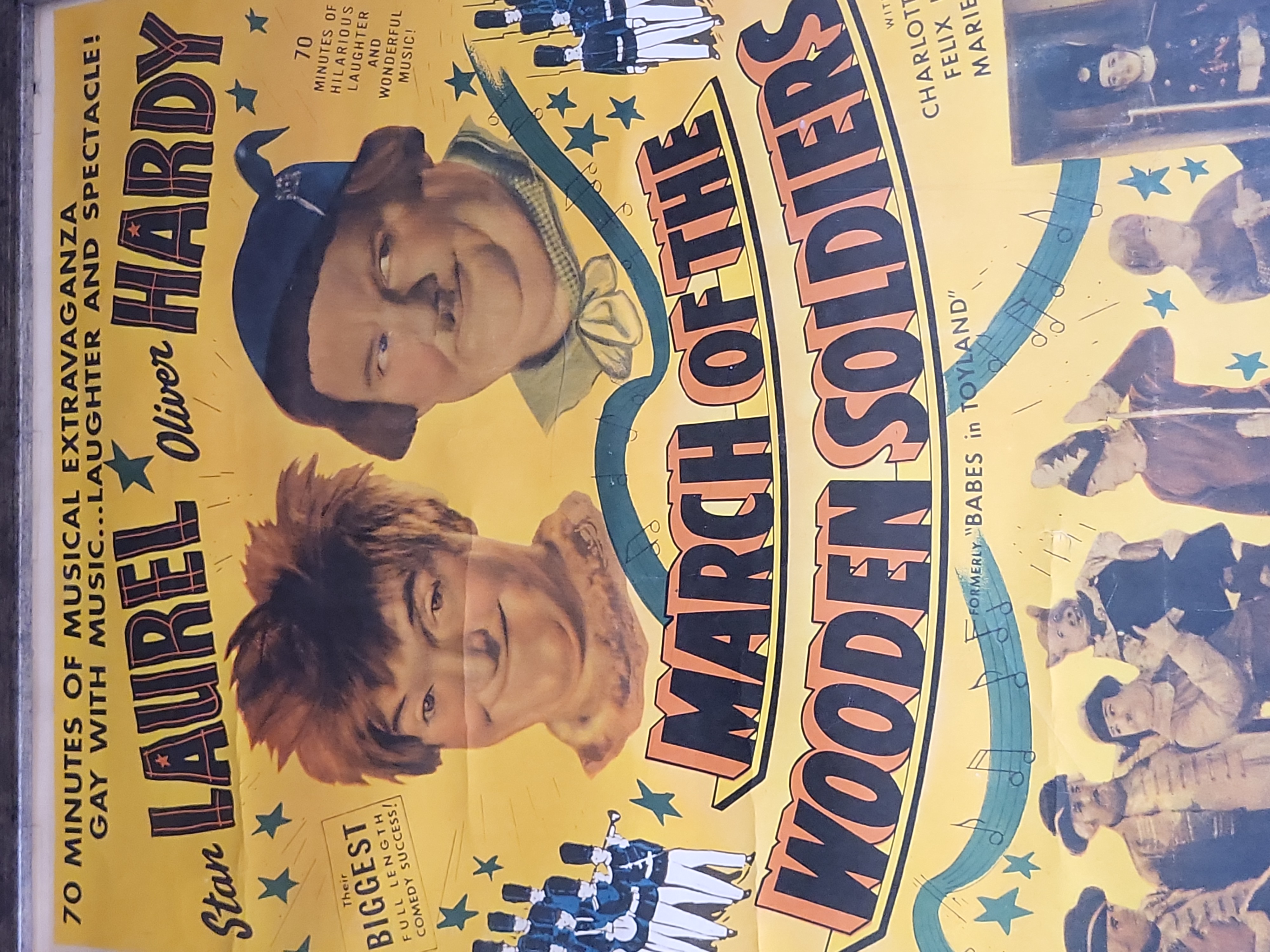 I03895 | Framed March of the Wooden Soldiers Laurel and Hardy Movie Poster Reproduction