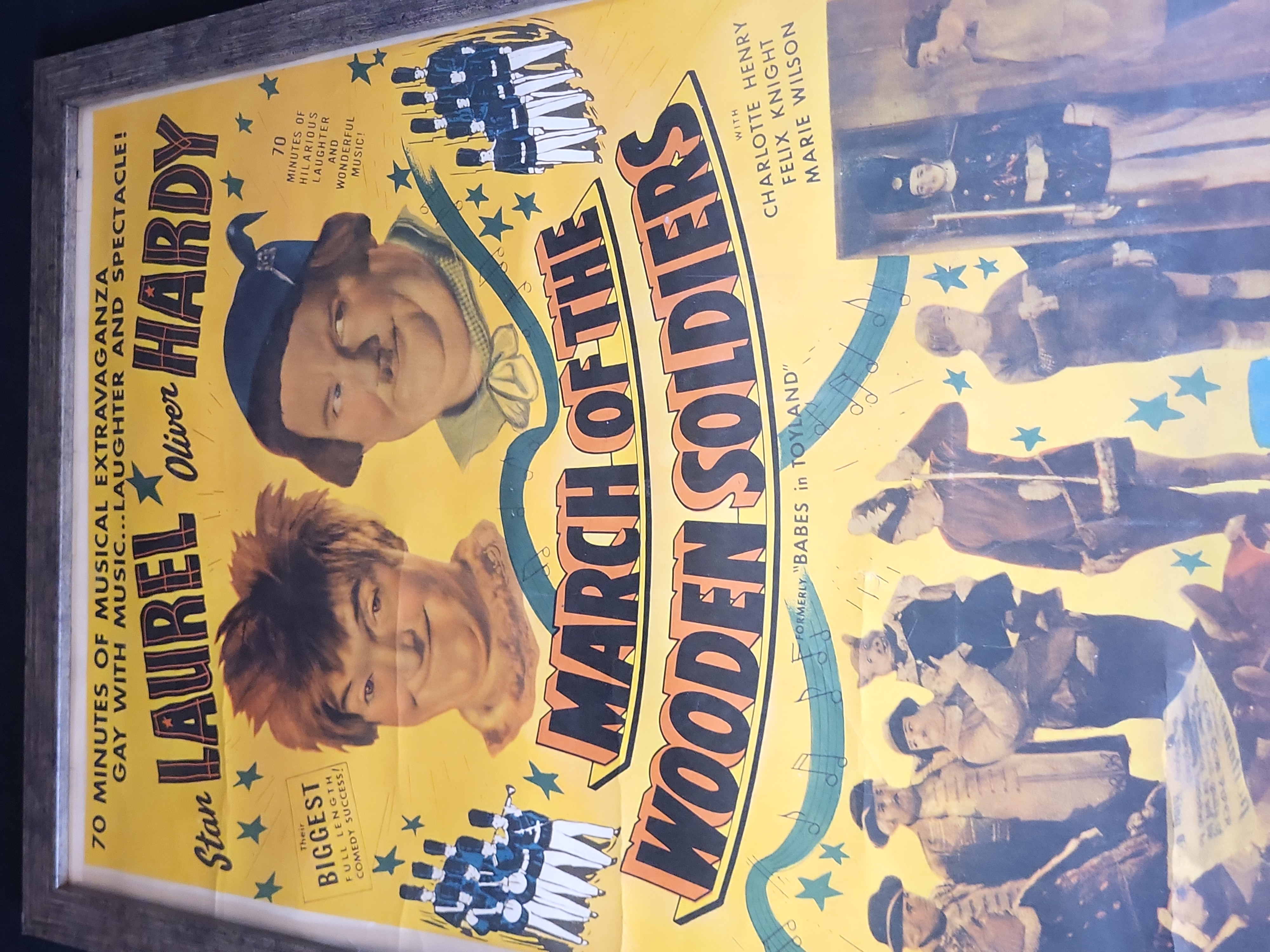I03895 | Framed March of the Wooden Soldiers Laurel and Hardy Movie Poster Reproduction