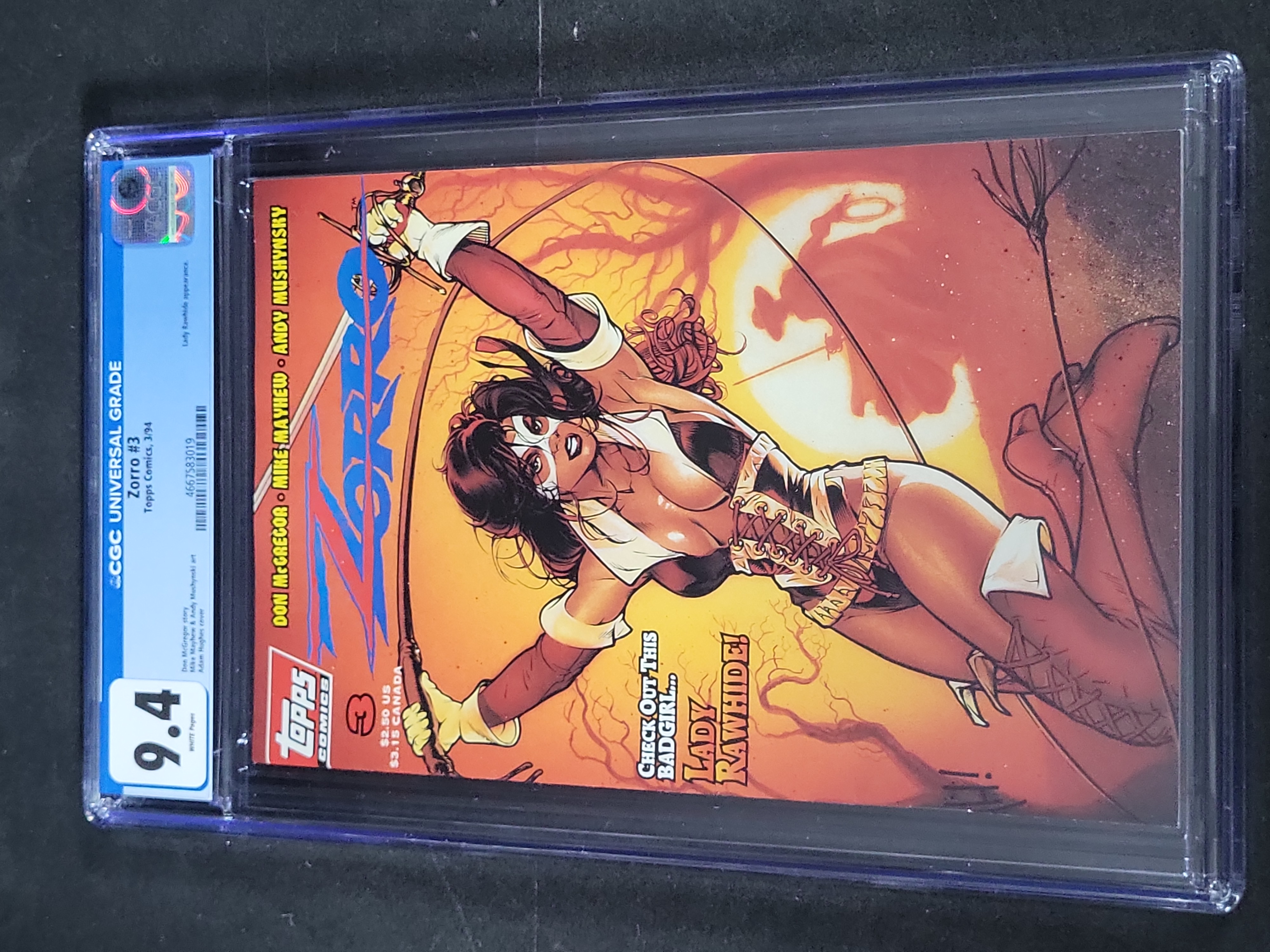 I03471 | McGregor, Don and Mike Mayhew. Zorro #3. Topps Comics, 1994. First Printing.