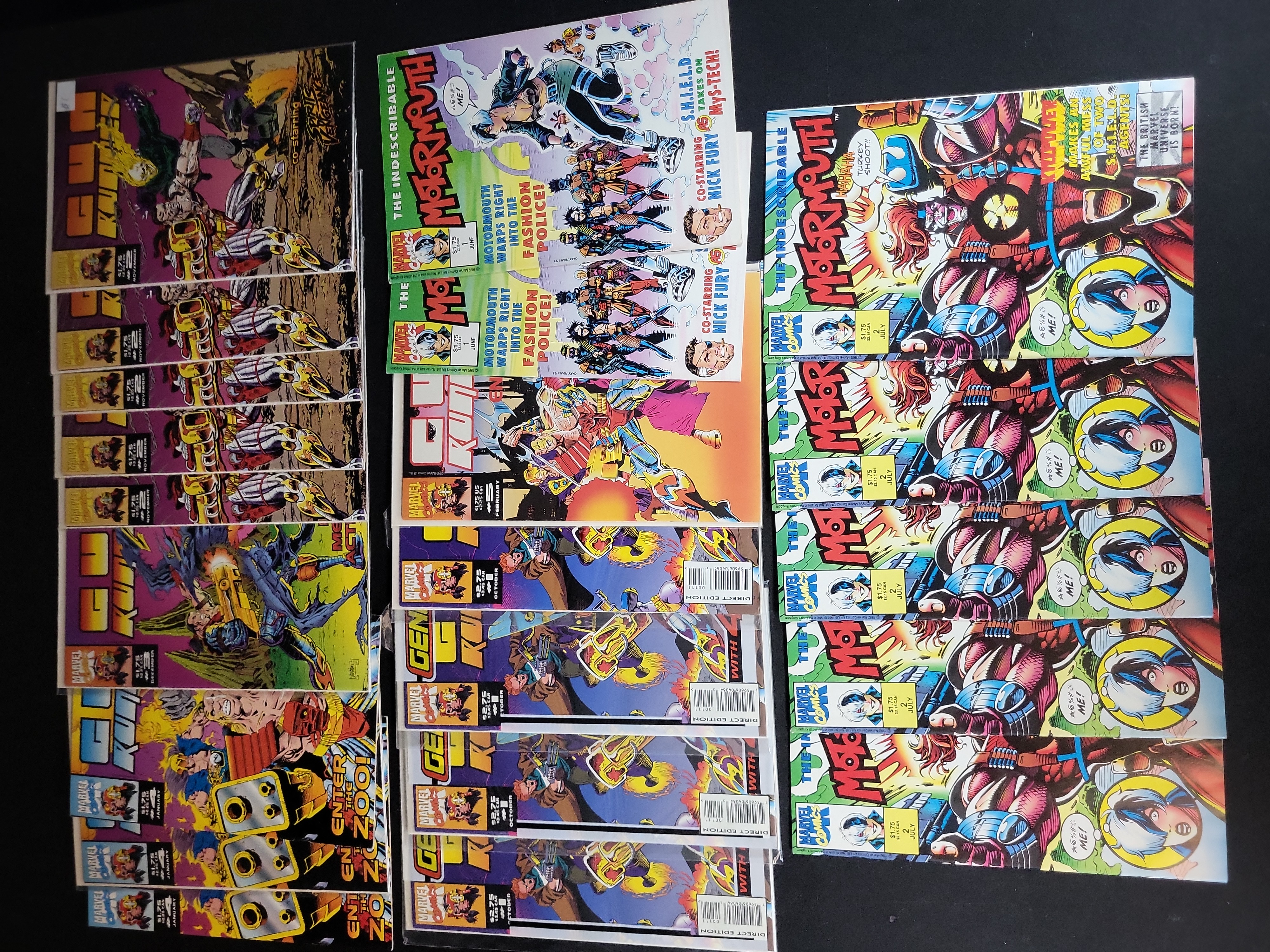 I03616 | Marvel Comics. A Collection of Marvel UK Comics including Motormouth and Gun Runner. Marvel, 1992-1994.