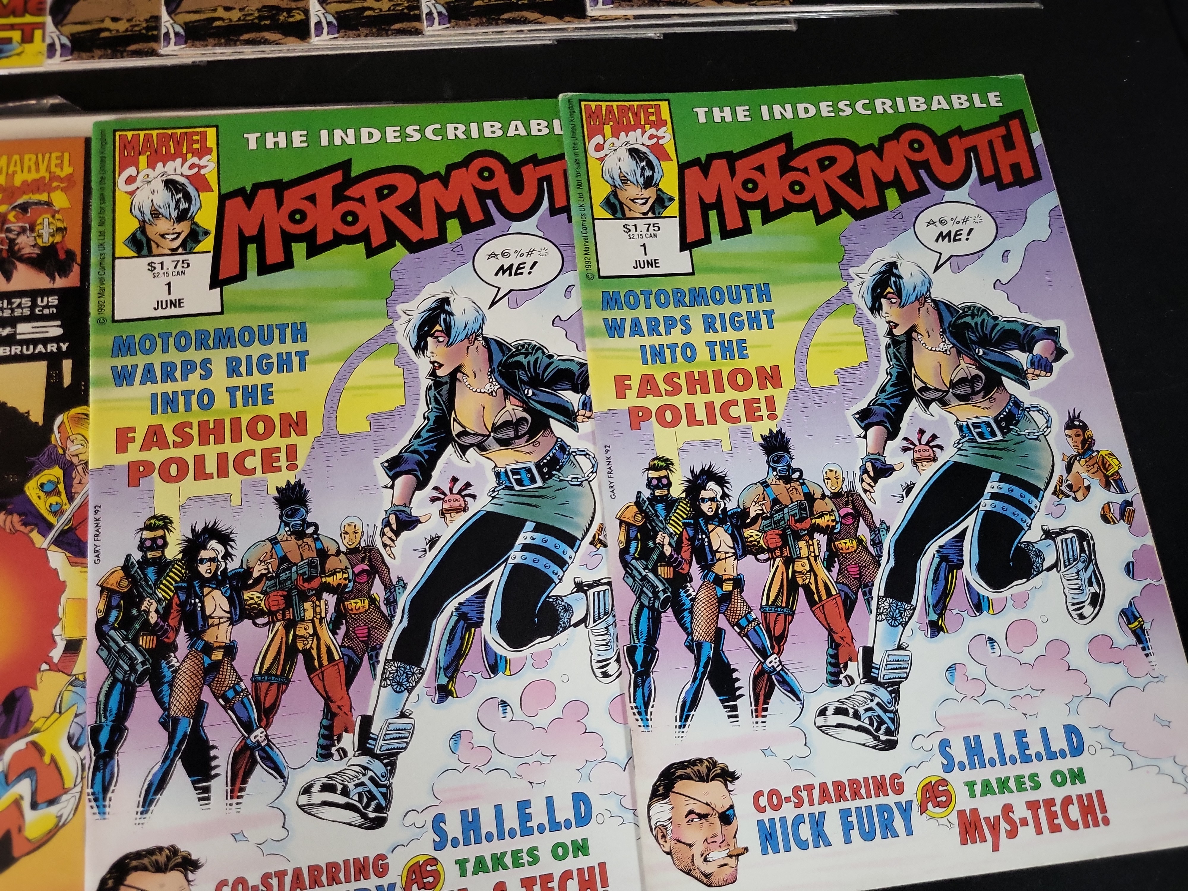 I03616 | Marvel Comics. A Collection of Marvel UK Comics including Motormouth and Gun Runner. Marvel, 1992-1994.