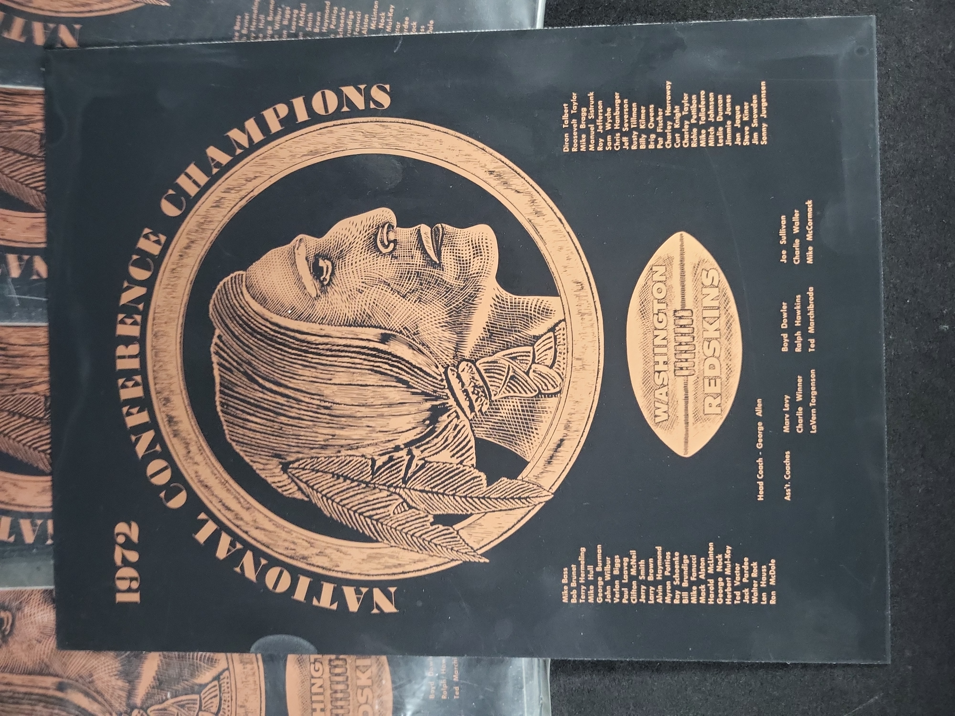 I03195 | Multiple 1972 Washington Redskins National Conference Champions Commemorative Posters