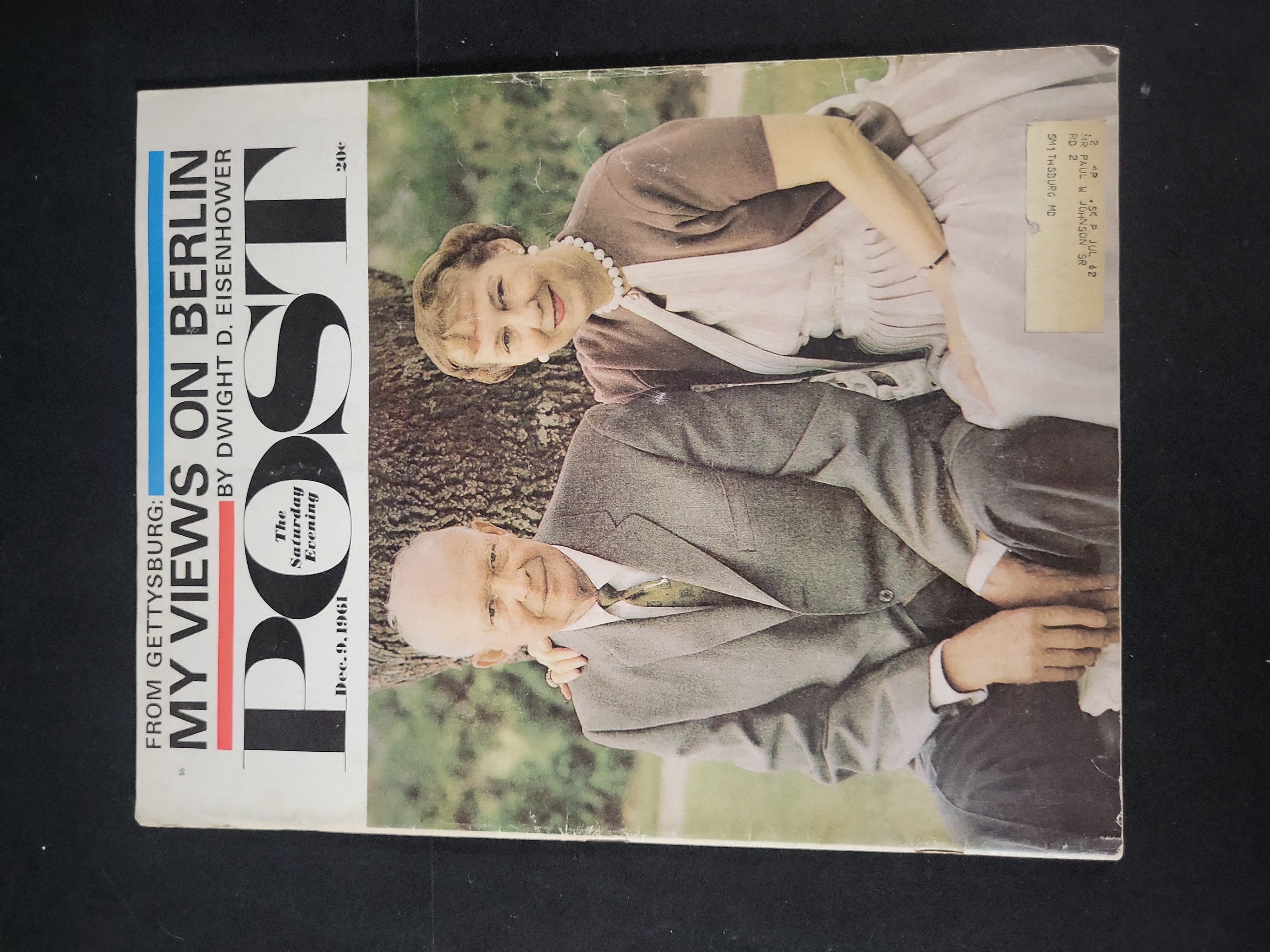 I01862 | Eisenhower, Dwight D. The Saturday Evening Post. Curtis Publishing Company, December 9, 1961.