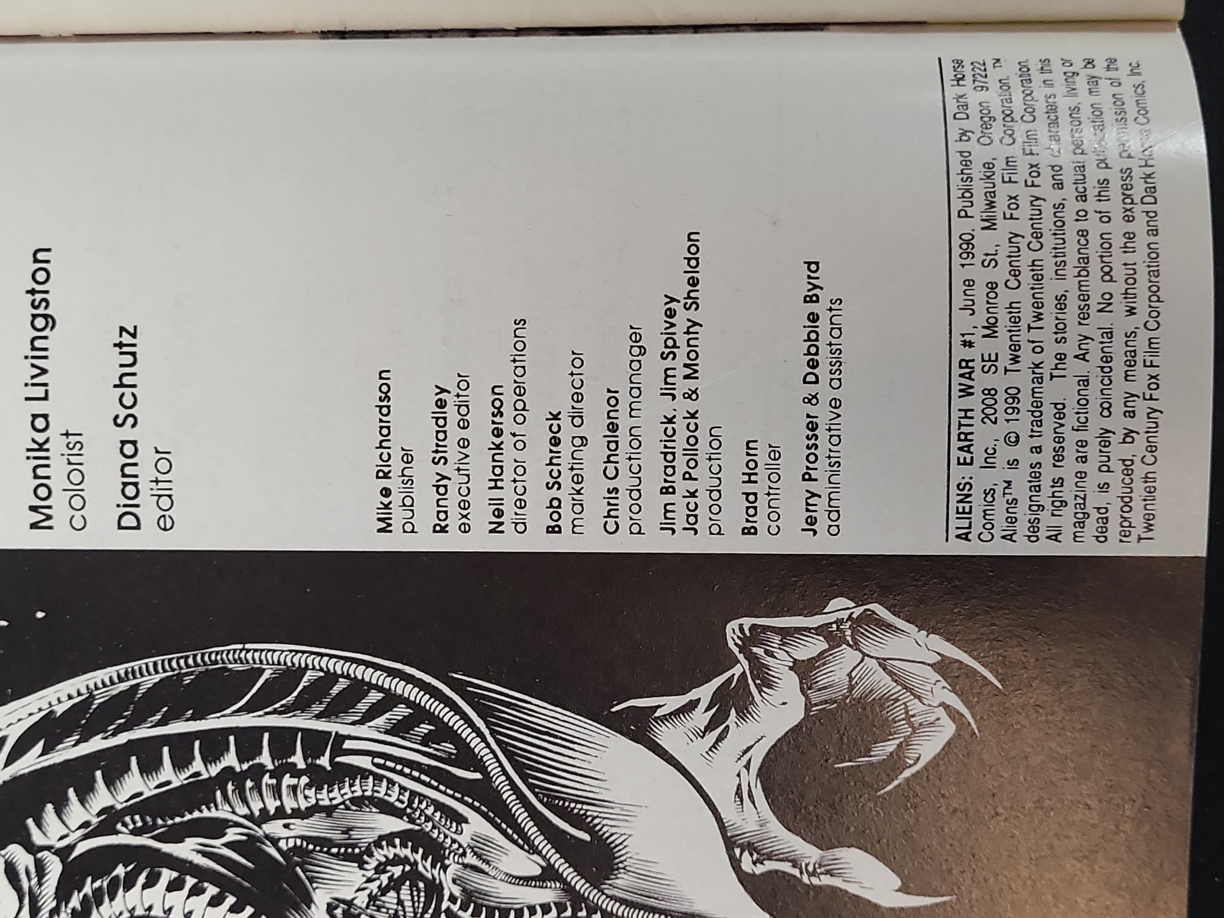 I03669 | Aliens: Earth War #1, Dark Horse Comics, 1990