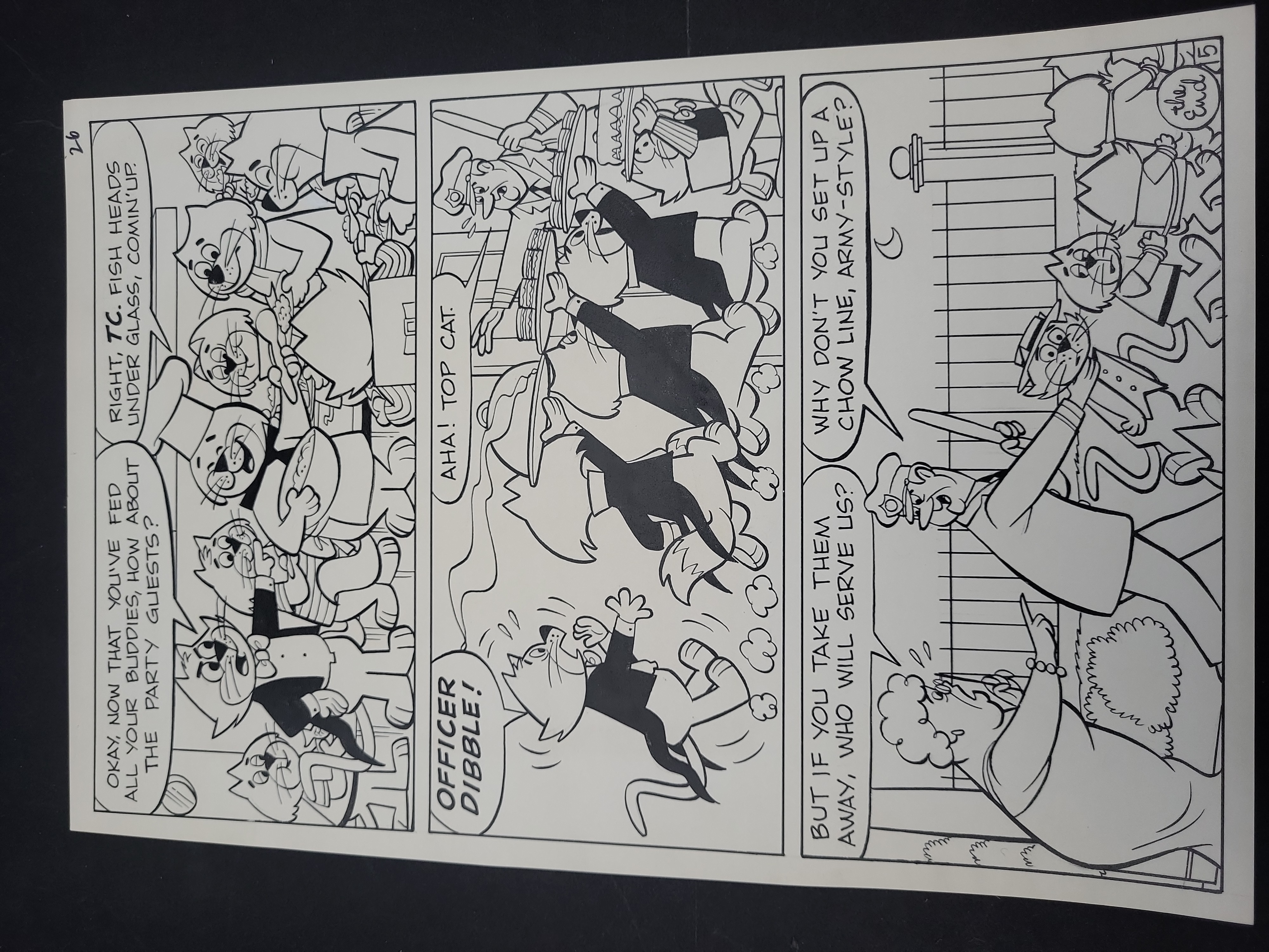 I03348 | American School (20th Century), Hanna-Barbera Top Cat Original Comic Book Art, 1972